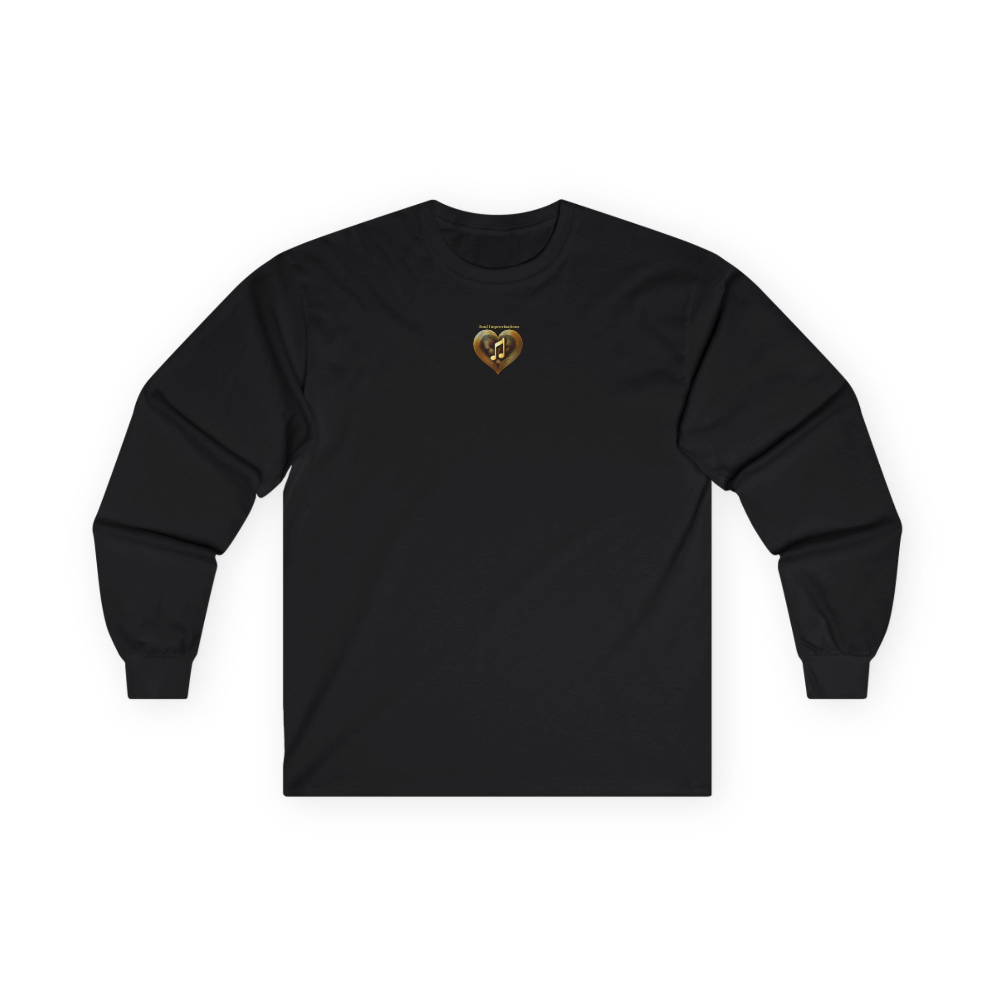 Gold Musical Heart Unisex Ultra Cotton Long Sleeve T-Shirt - Image 2