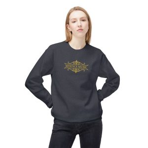 Mystics Music Unisex Midweight Crewneck Sweatshirt (dark colors - large logo)
