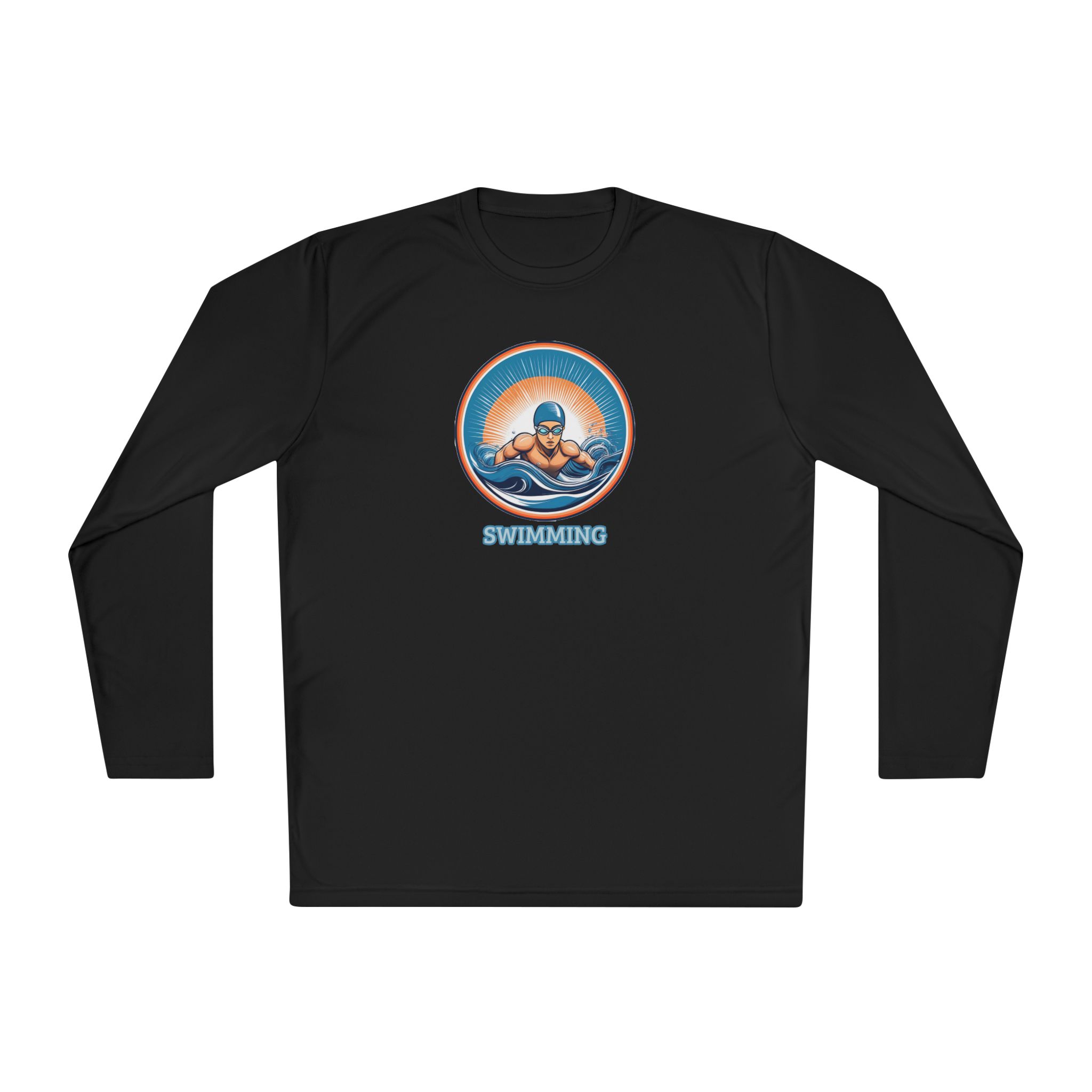Men's Swimming - Unisex Lightweight Long Sleeve T-Shirt - Image 5