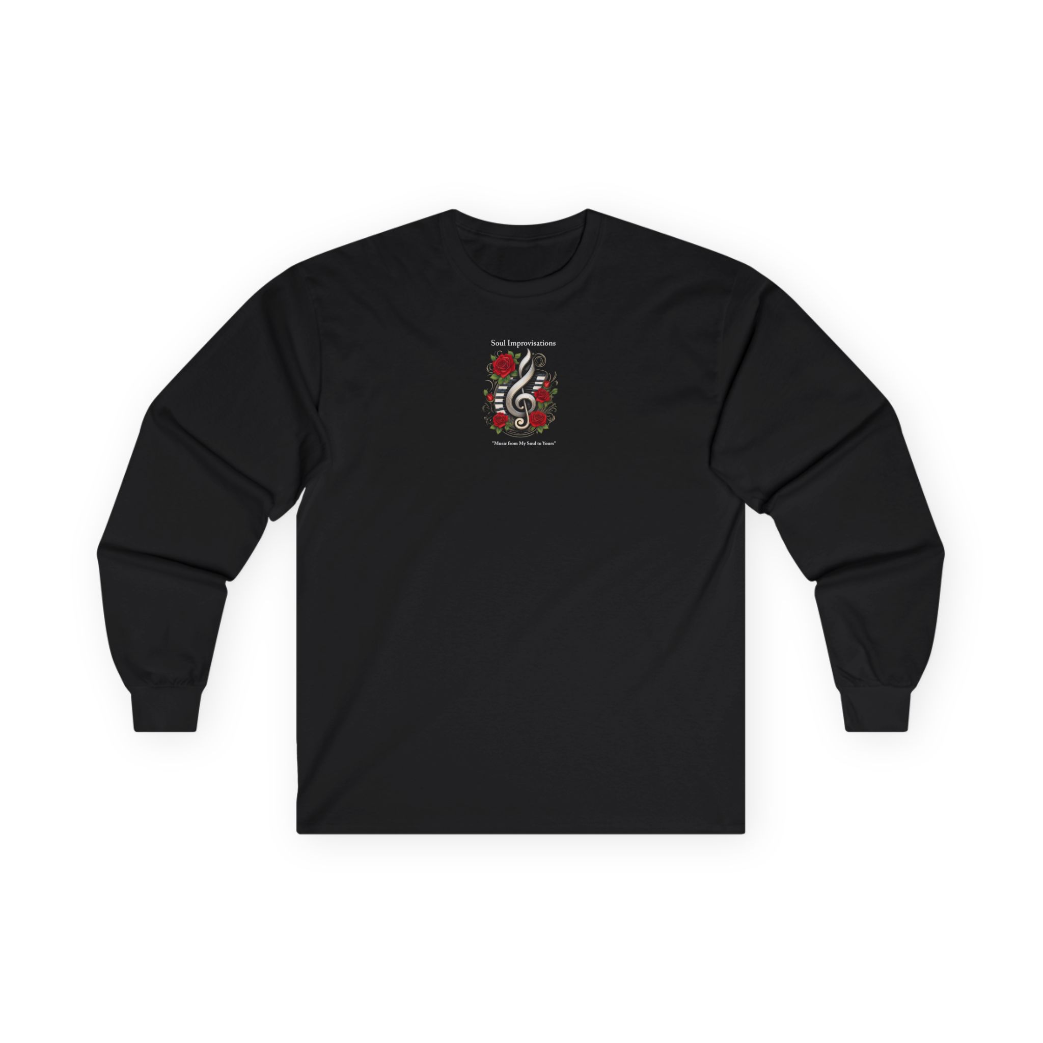 Music Clef & Roses Unisex Ultra Cotton Long Sleeve T-Shirt