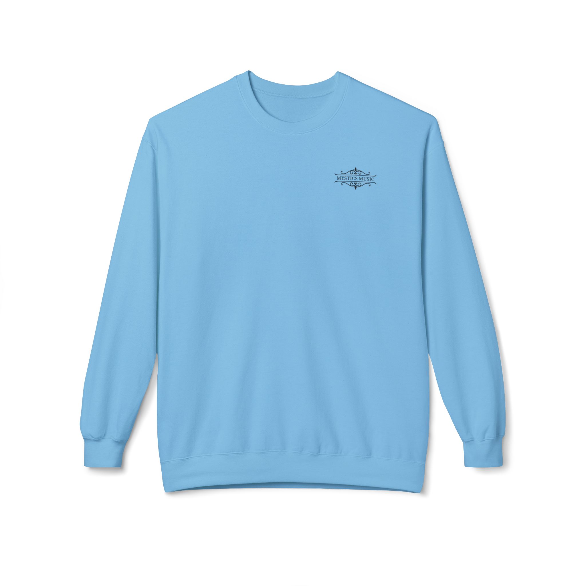 Mystics Music Unisex Midweight Crewneck Sweatshirt (light colors - left chest logo) - Image 7