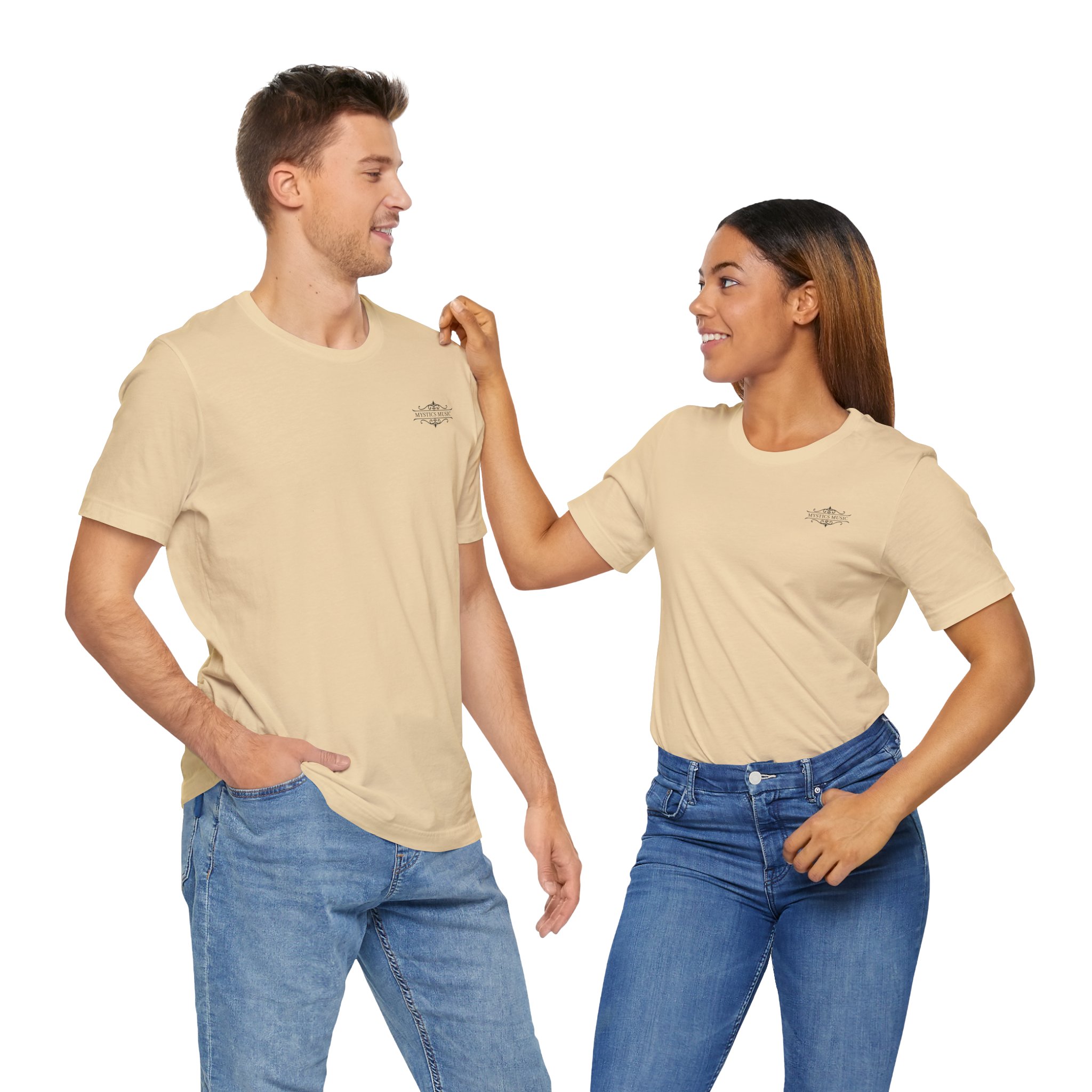 Mystics Music Unisex Jersey Short Sleeve T-Shirt (light colors - left chest logo) - Image 17