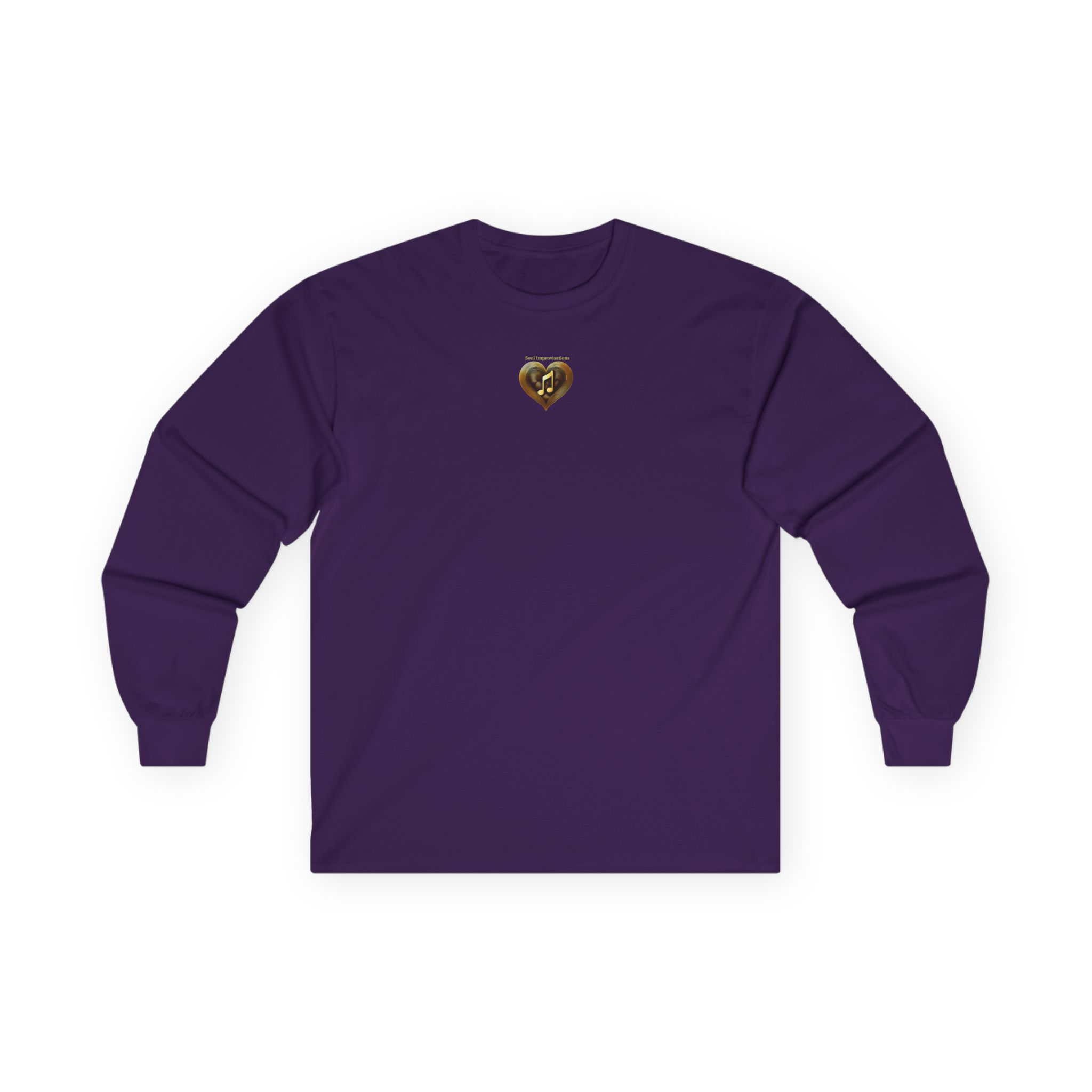 Gold Musical Heart Unisex Ultra Cotton Long Sleeve T-Shirt