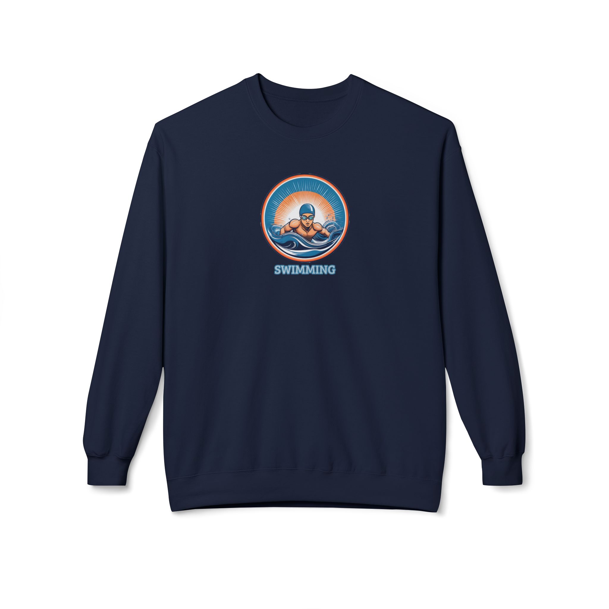 Men's Swimming - Unisex Midweight Crewneck Sweatshirt - Image 18