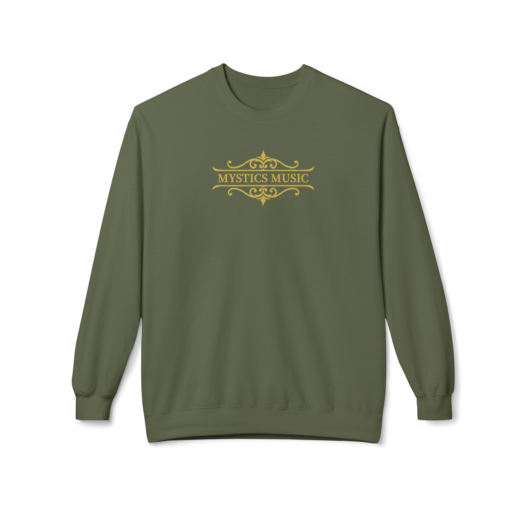 Mystics Music Unisex Midweight Crewneck Sweatshirt (dark colors - large logo) - Image 10