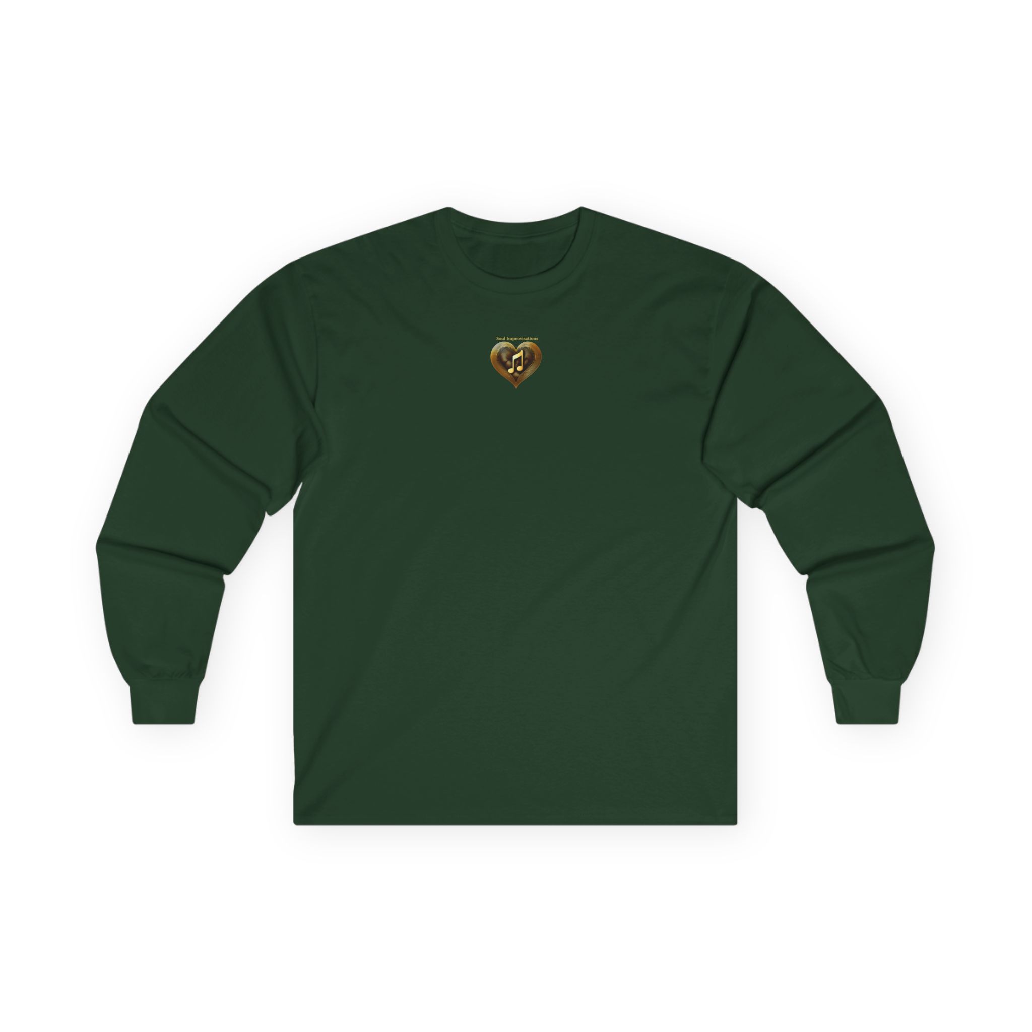 Gold Musical Heart Unisex Ultra Cotton Long Sleeve T-Shirt - Image 5