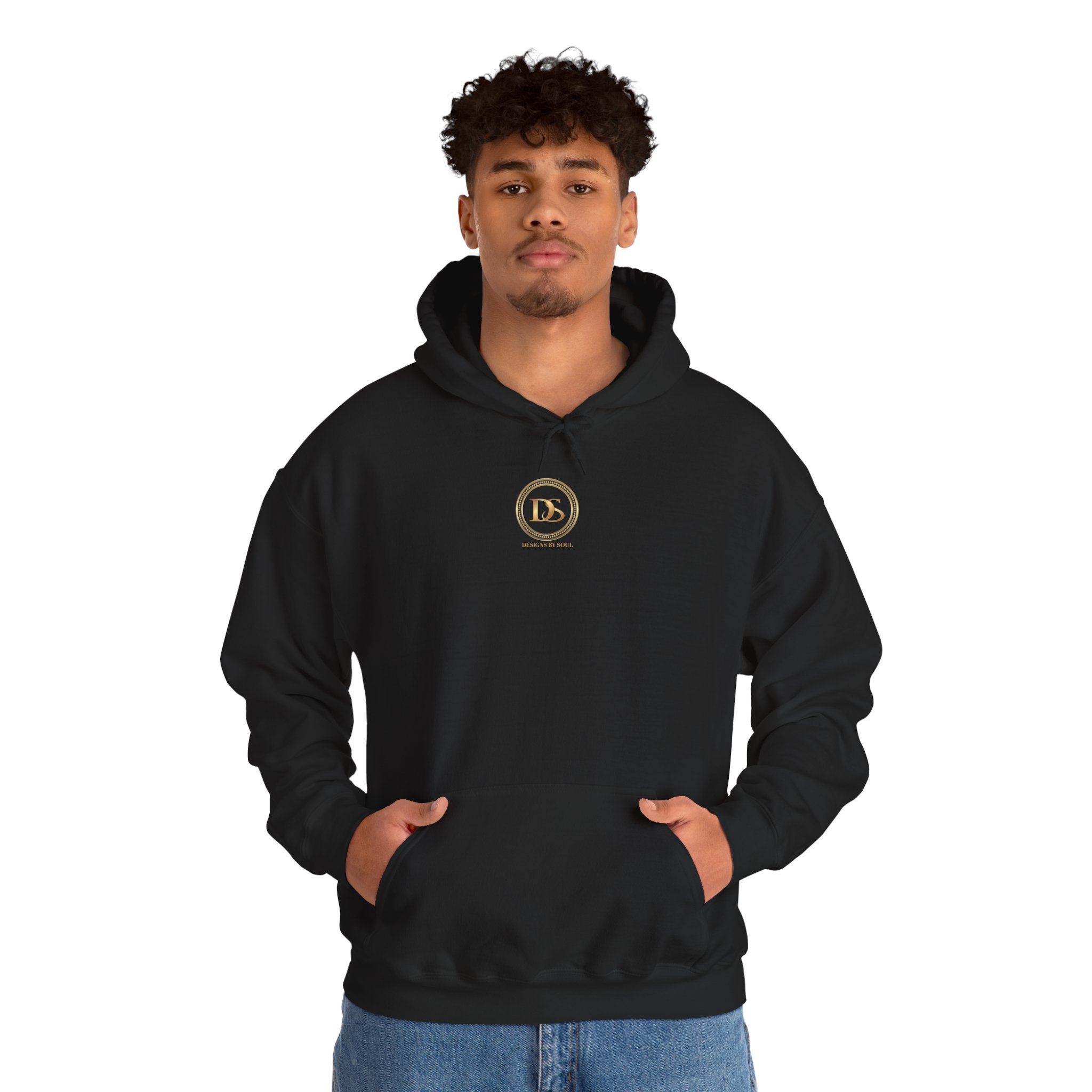 Designs By Soul Logo Unisex Heavy Blend™ Pullover Hooded Sweatshirt (center chest logo) - Image 9