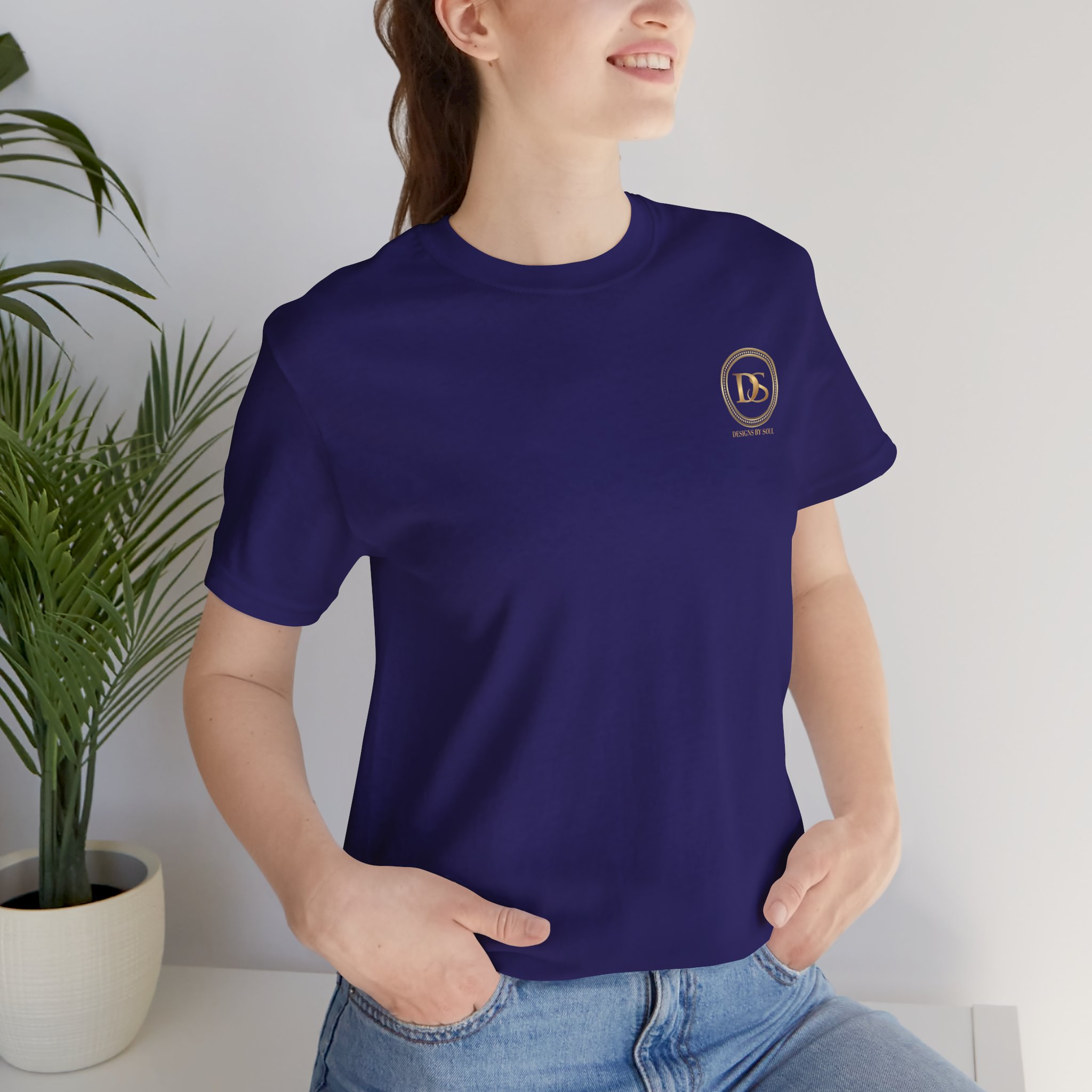 Designs By Soul Logo Unisex Jersey Short Sleeve T-Shirt (dark colors - left chest logo) - Image 9