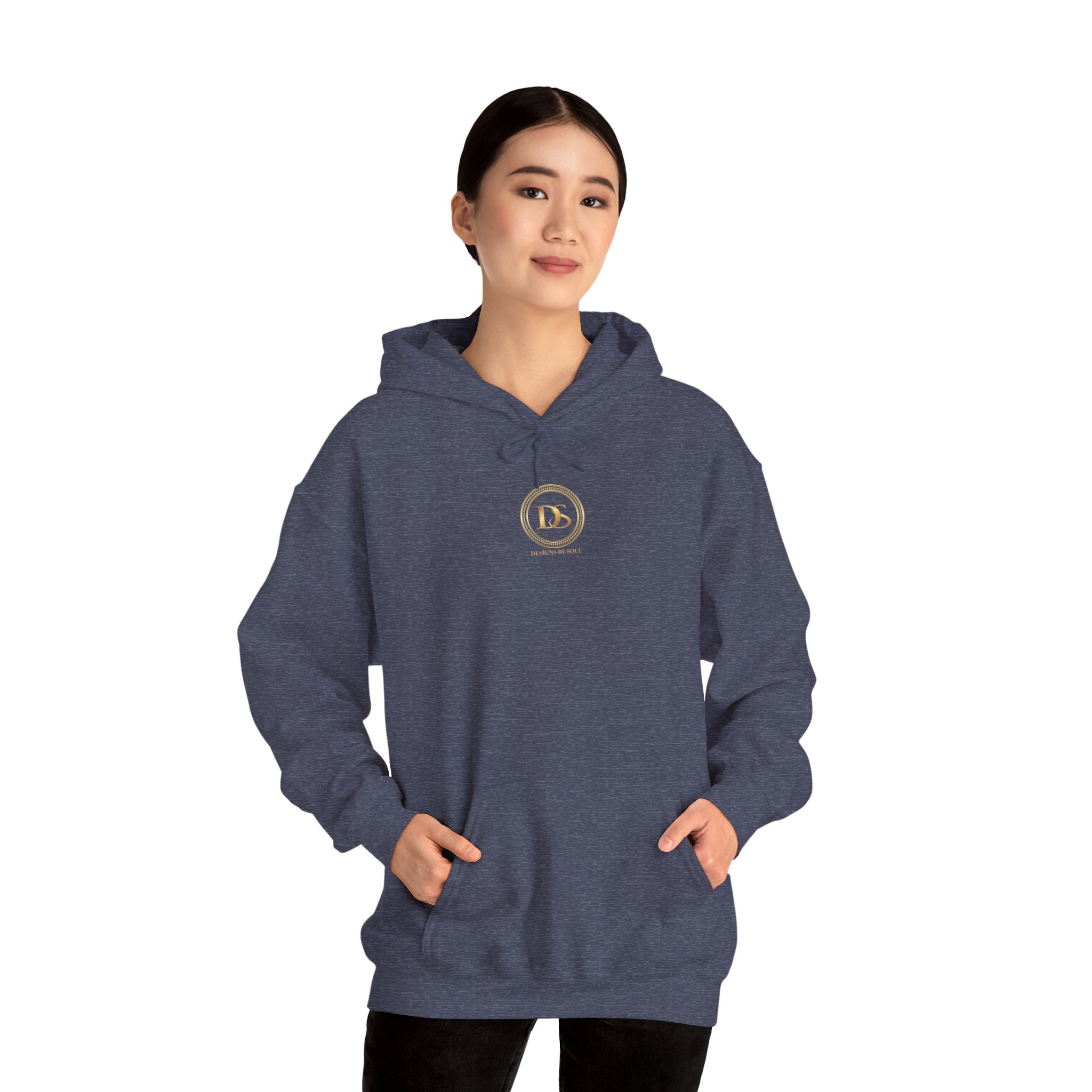 Designs By Soul Logo Unisex Heavy Blend™ Pullover Hooded Sweatshirt (center chest logo) - Image 36