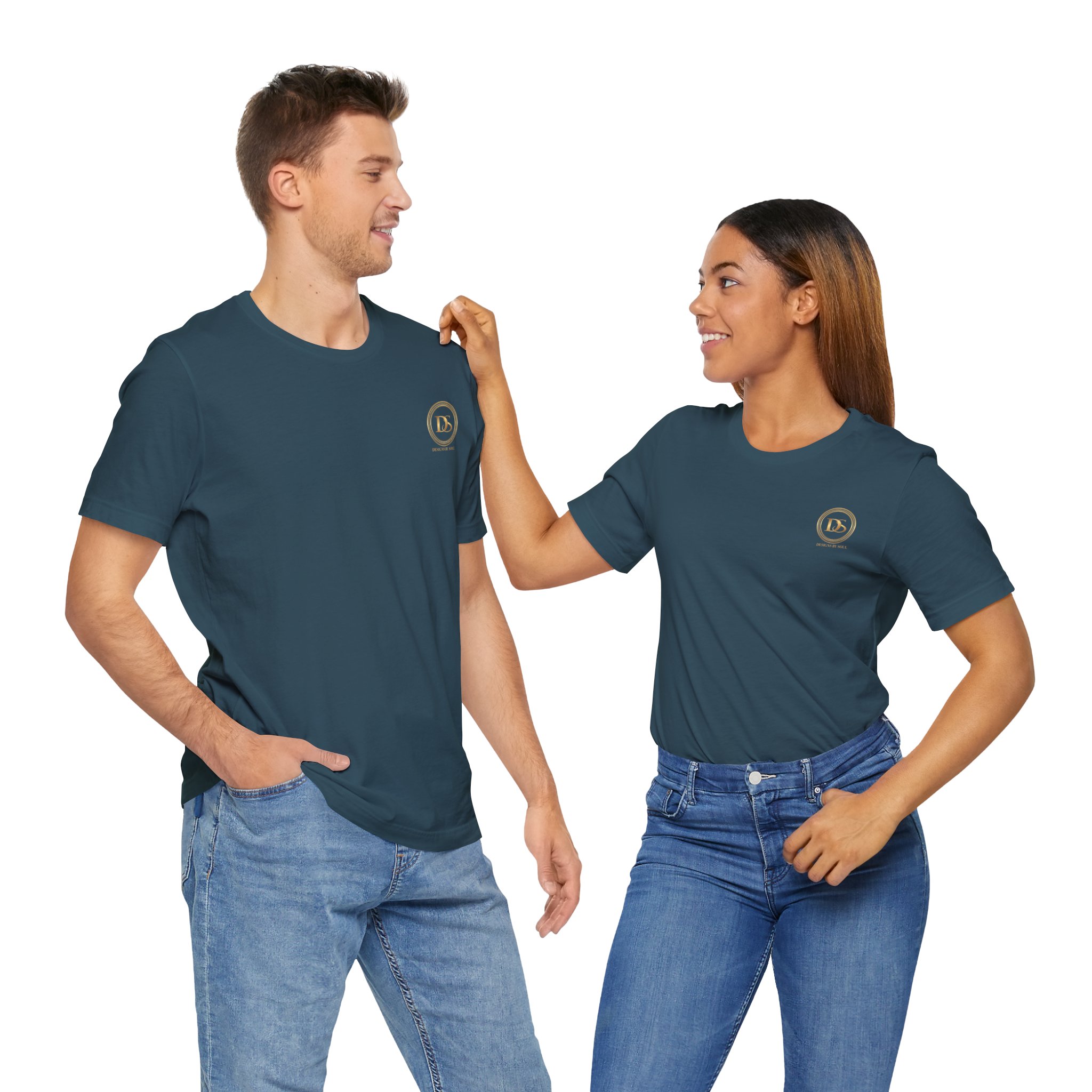 Designs By Soul Logo Unisex Jersey Short Sleeve T-Shirt (dark colors - left chest logo) - Image 2