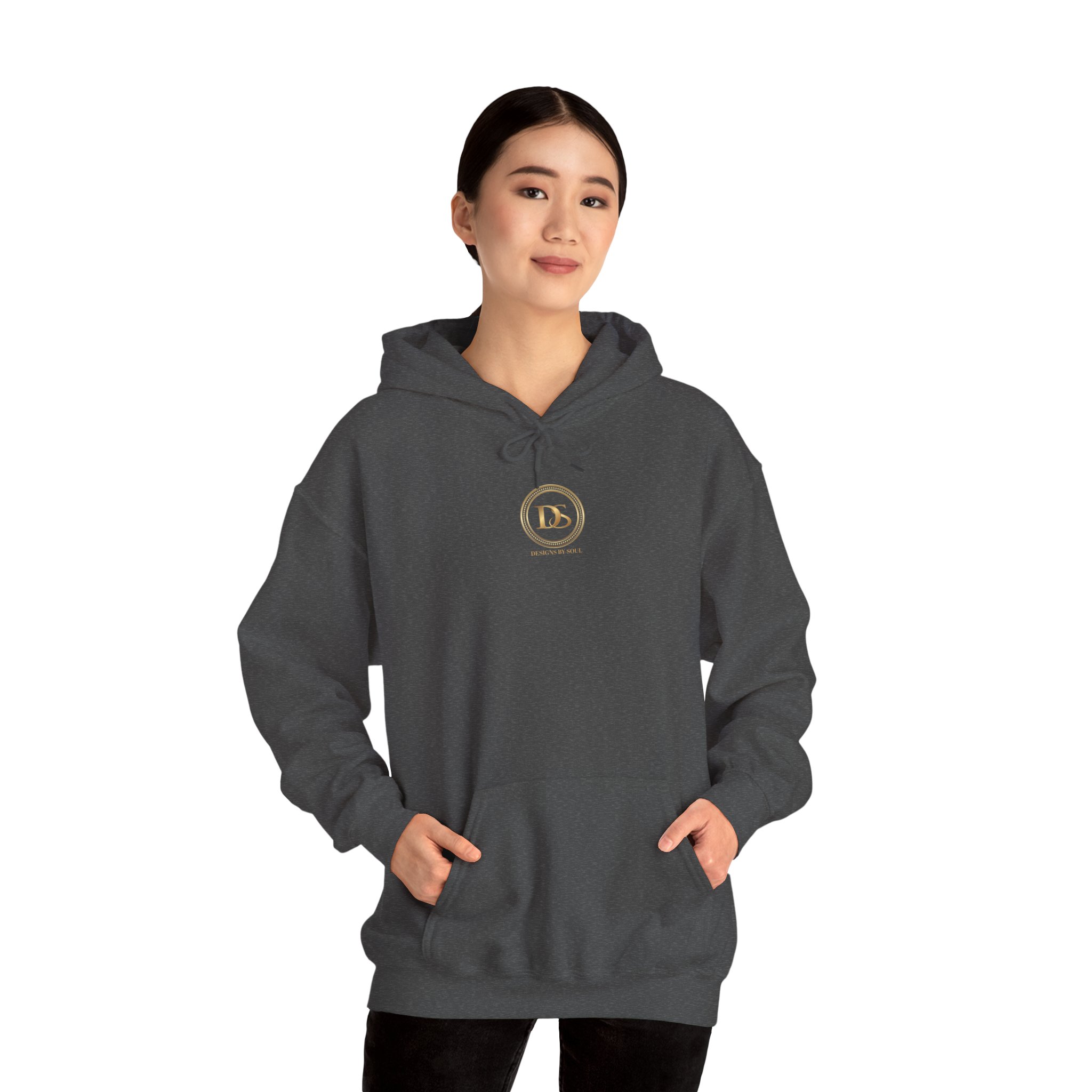 Designs By Soul Logo Unisex Heavy Blend™ Pullover Hooded Sweatshirt (center chest logo) - Image 31