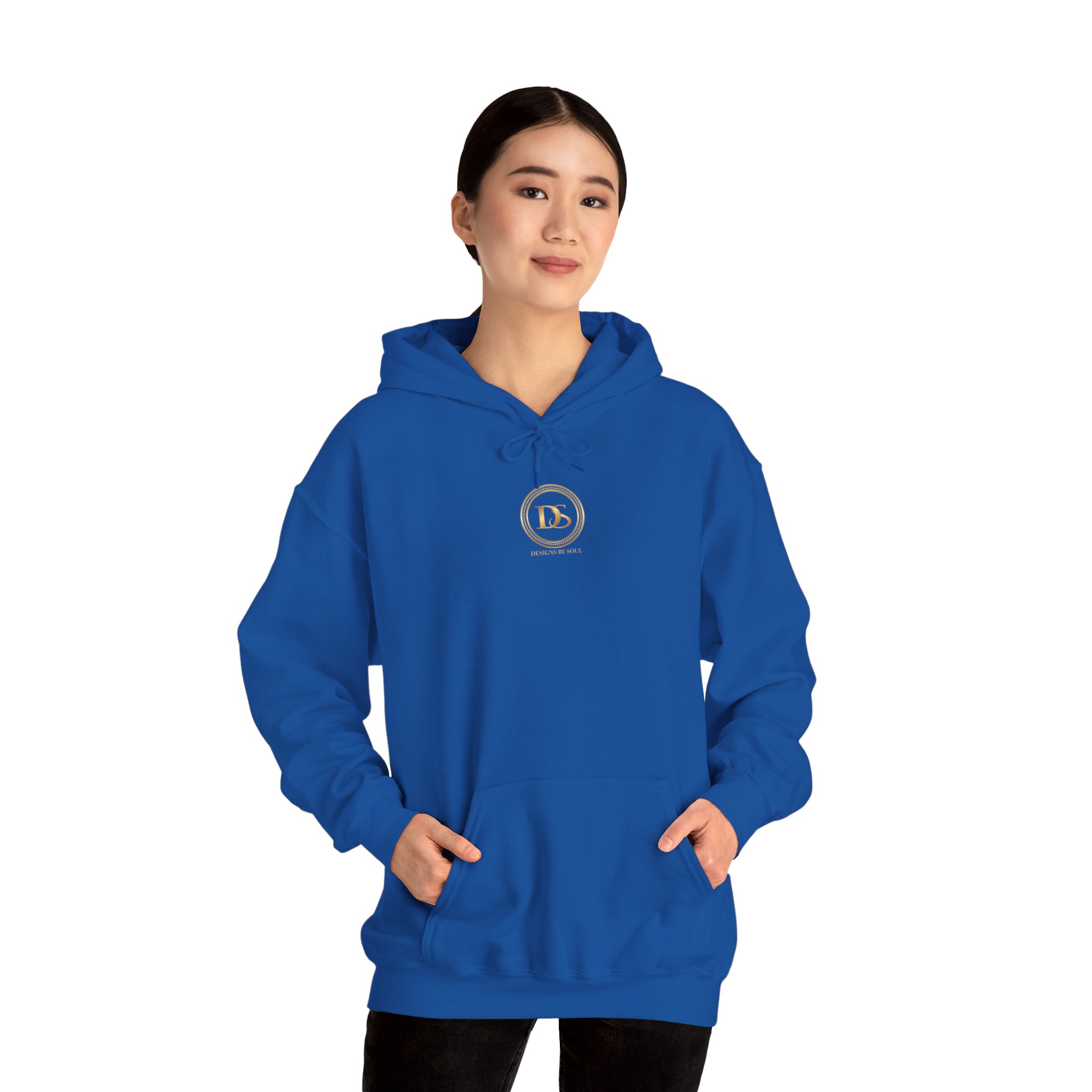 Designs By Soul Logo Unisex Heavy Blend™ Pullover Hooded Sweatshirt (center chest logo) - Image 51
