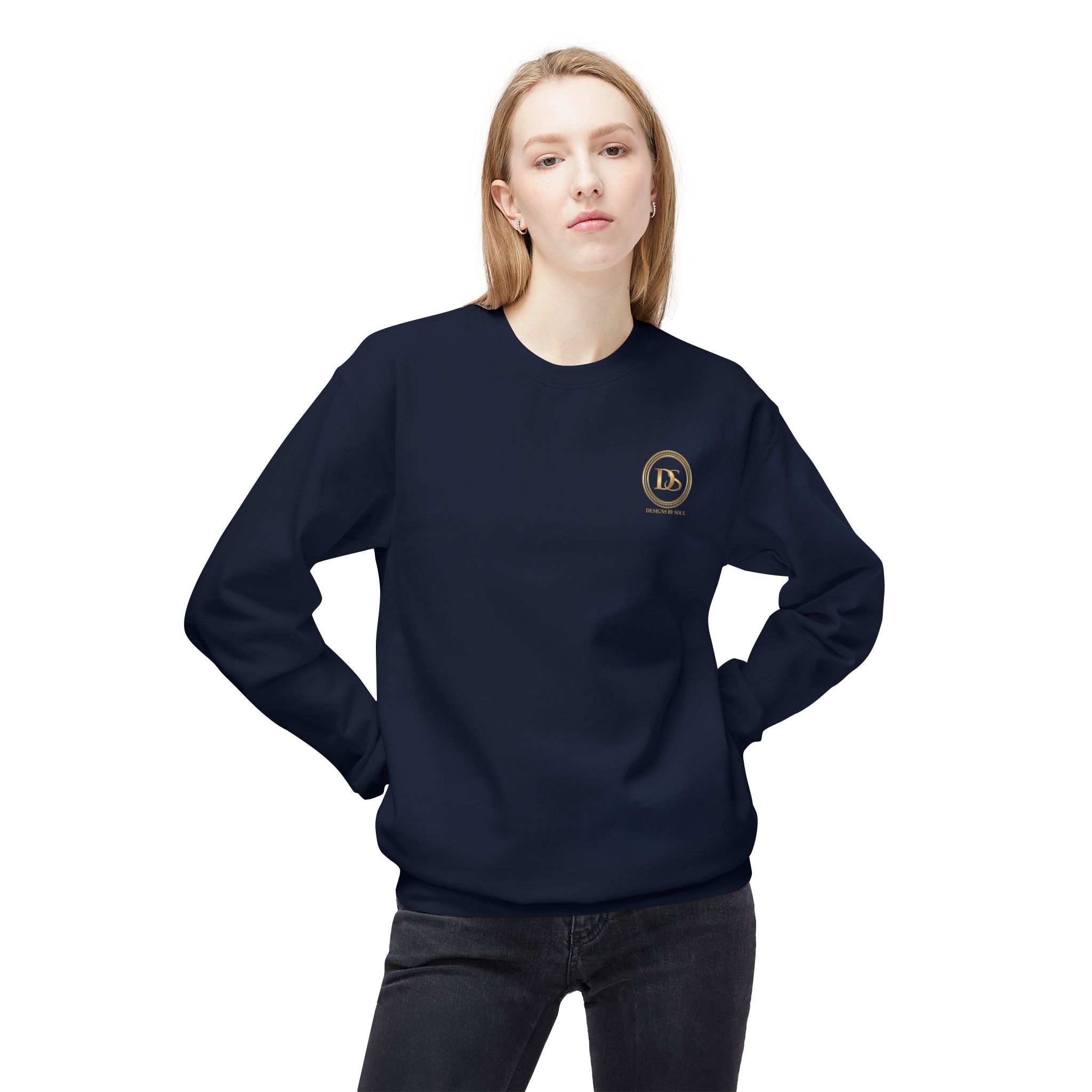 Designs By Soul Logo Unisex Midweight Crewneck Sweatshirt (dark colors - left chest logo) - Image 19
