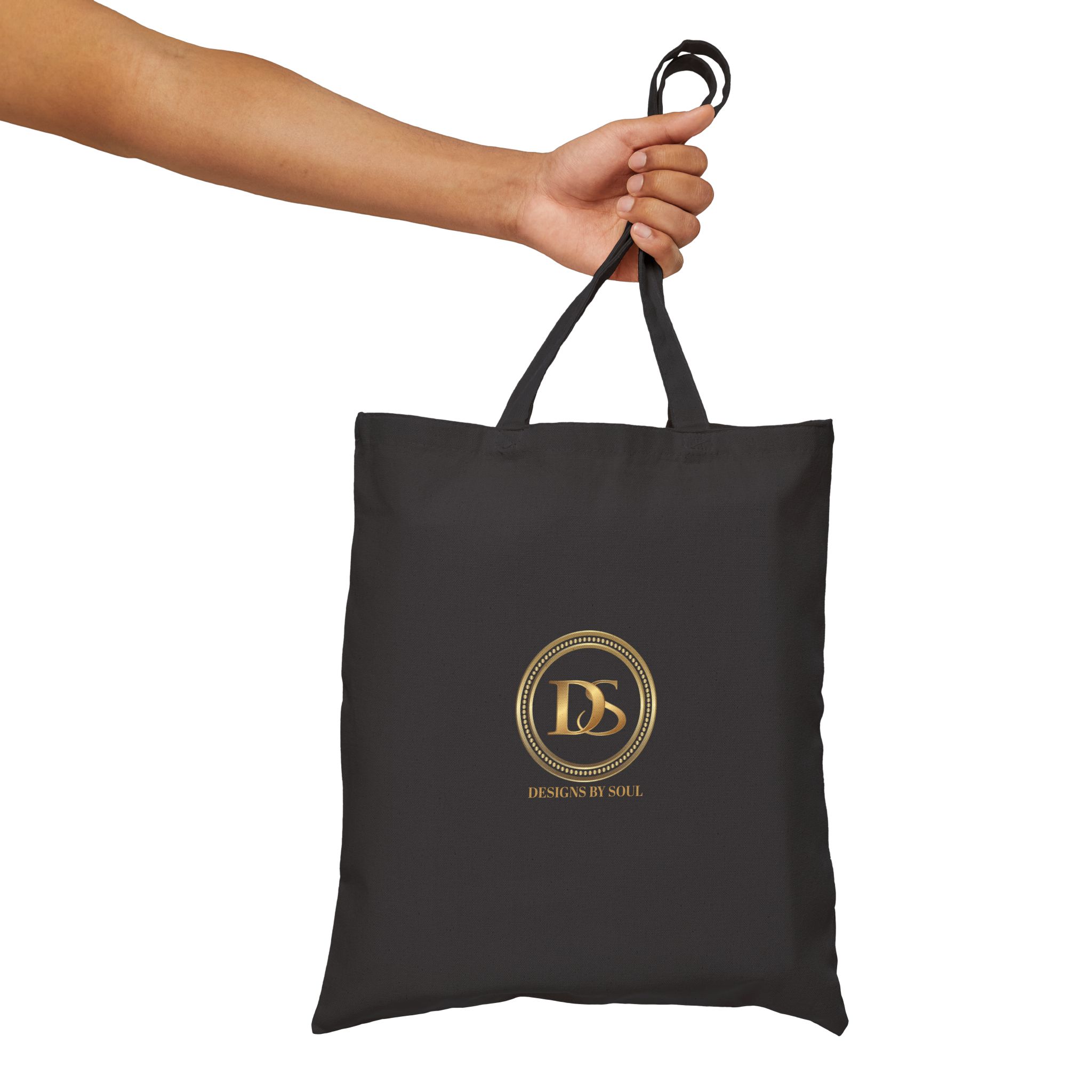 Designs By Soul Logo Canvas Tote Bag - Black - Image 2