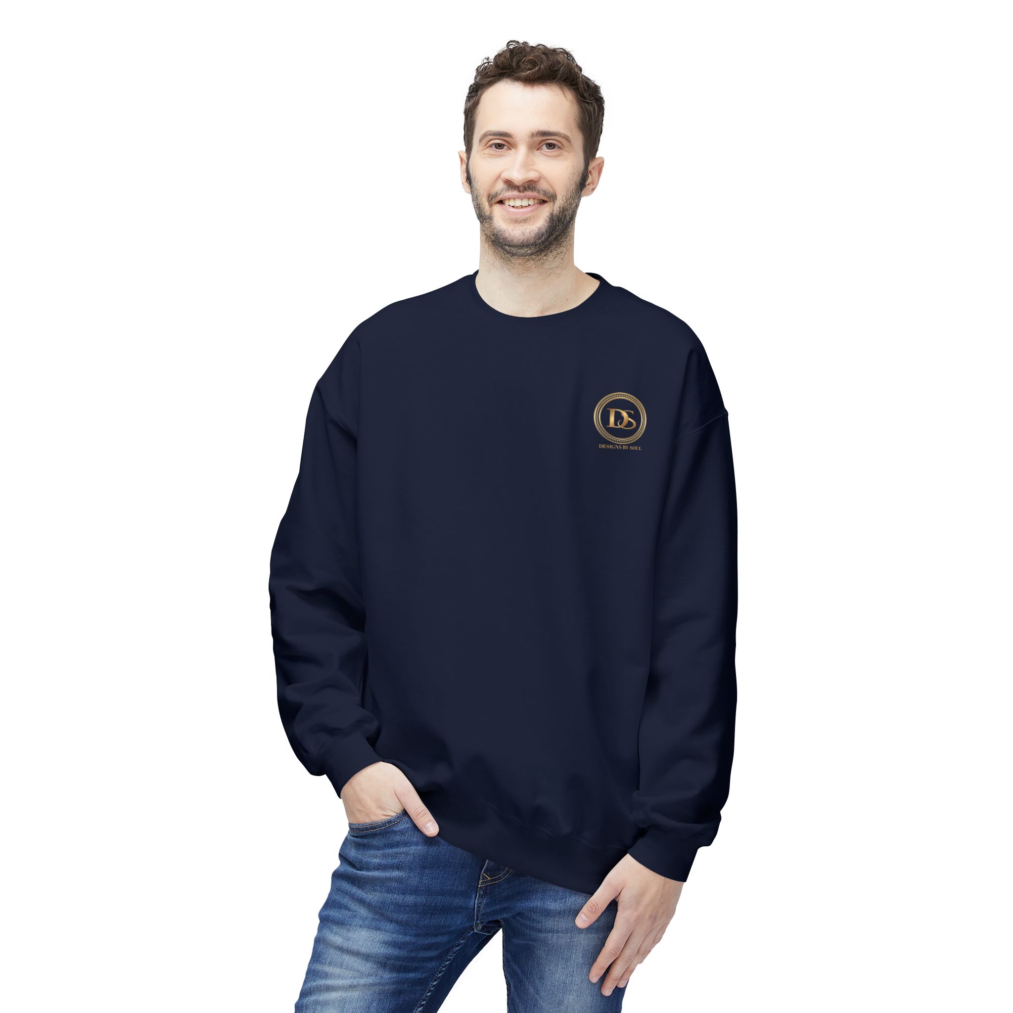 Designs By Soul Logo Unisex Midweight Crewneck Sweatshirt (dark colors - left chest logo) - Image 20