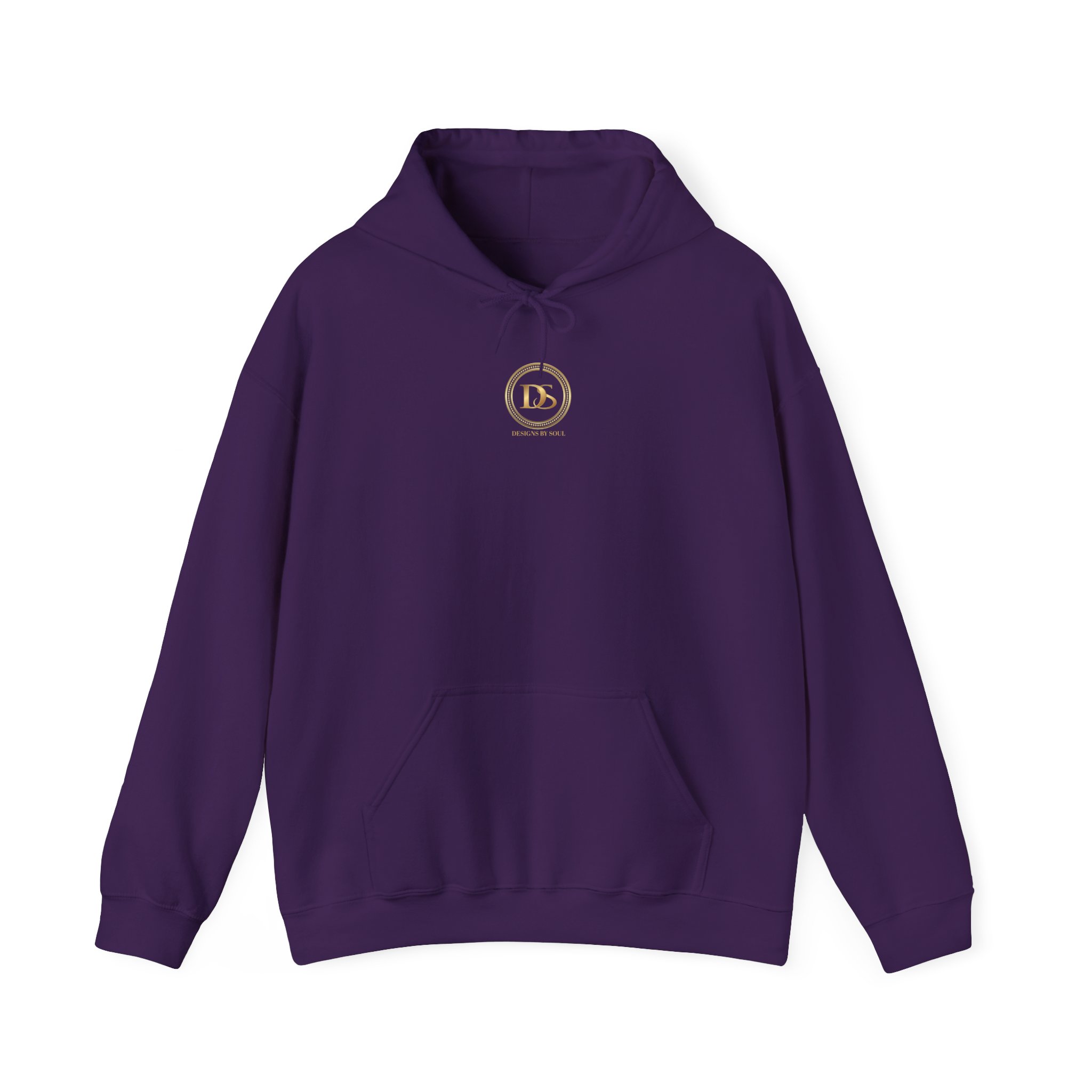 Designs By Soul Logo Unisex Heavy Blend™ Pullover Hooded Sweatshirt (center chest logo) - Image 2