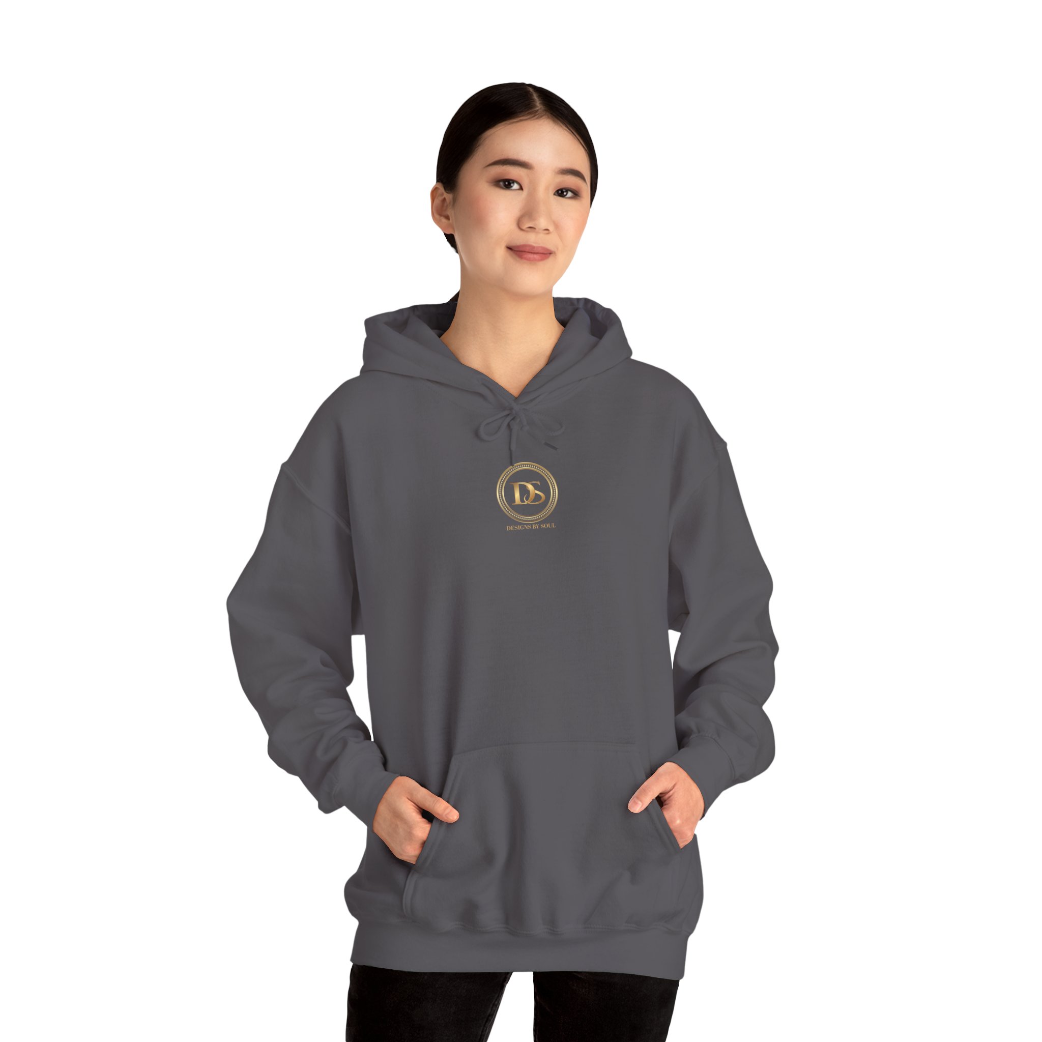Designs By Soul Logo Unisex Heavy Blend™ Pullover Hooded Sweatshirt (center chest logo) - Image 46