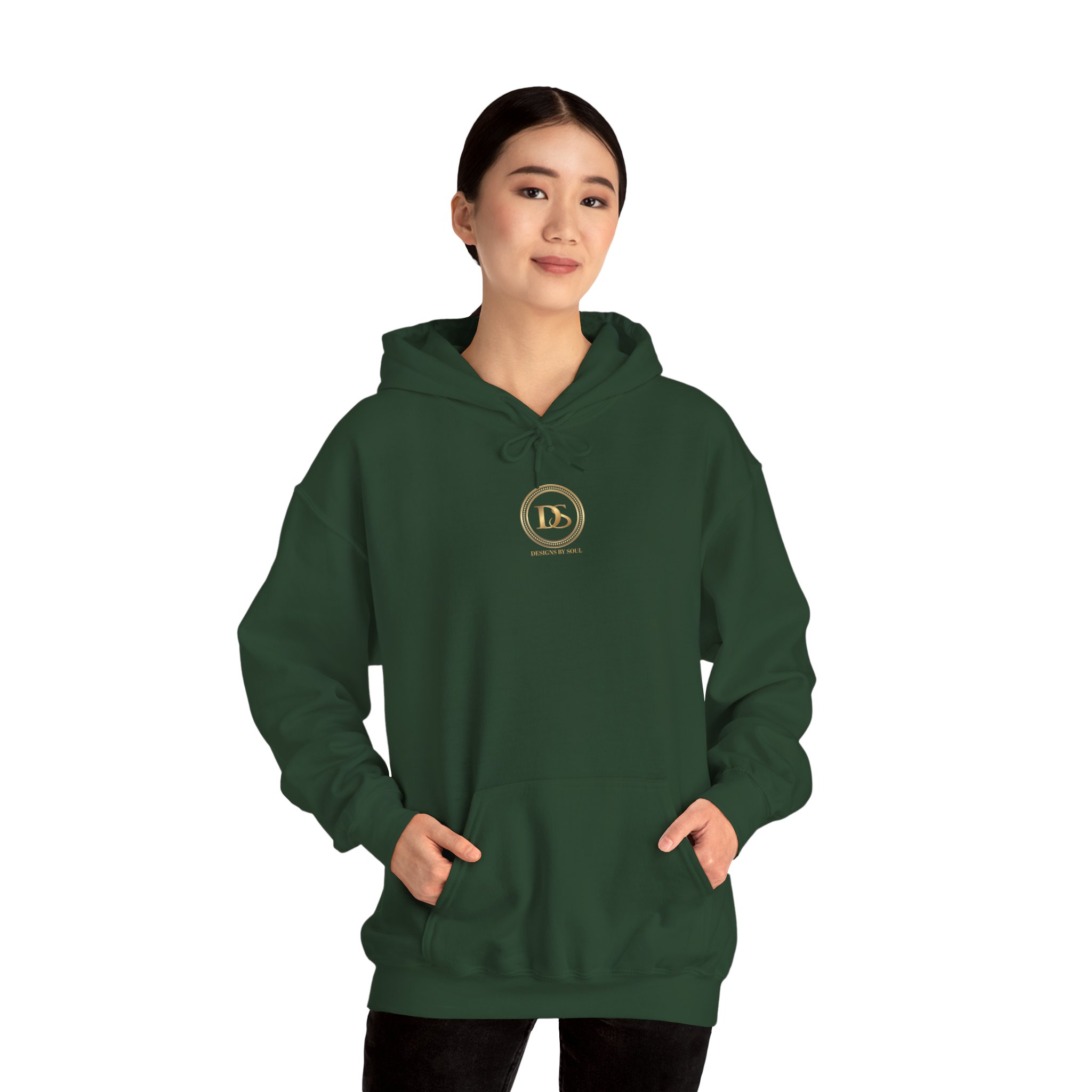 Designs By Soul Logo Unisex Heavy Blend™ Pullover Hooded Sweatshirt (center chest logo) - Image 26