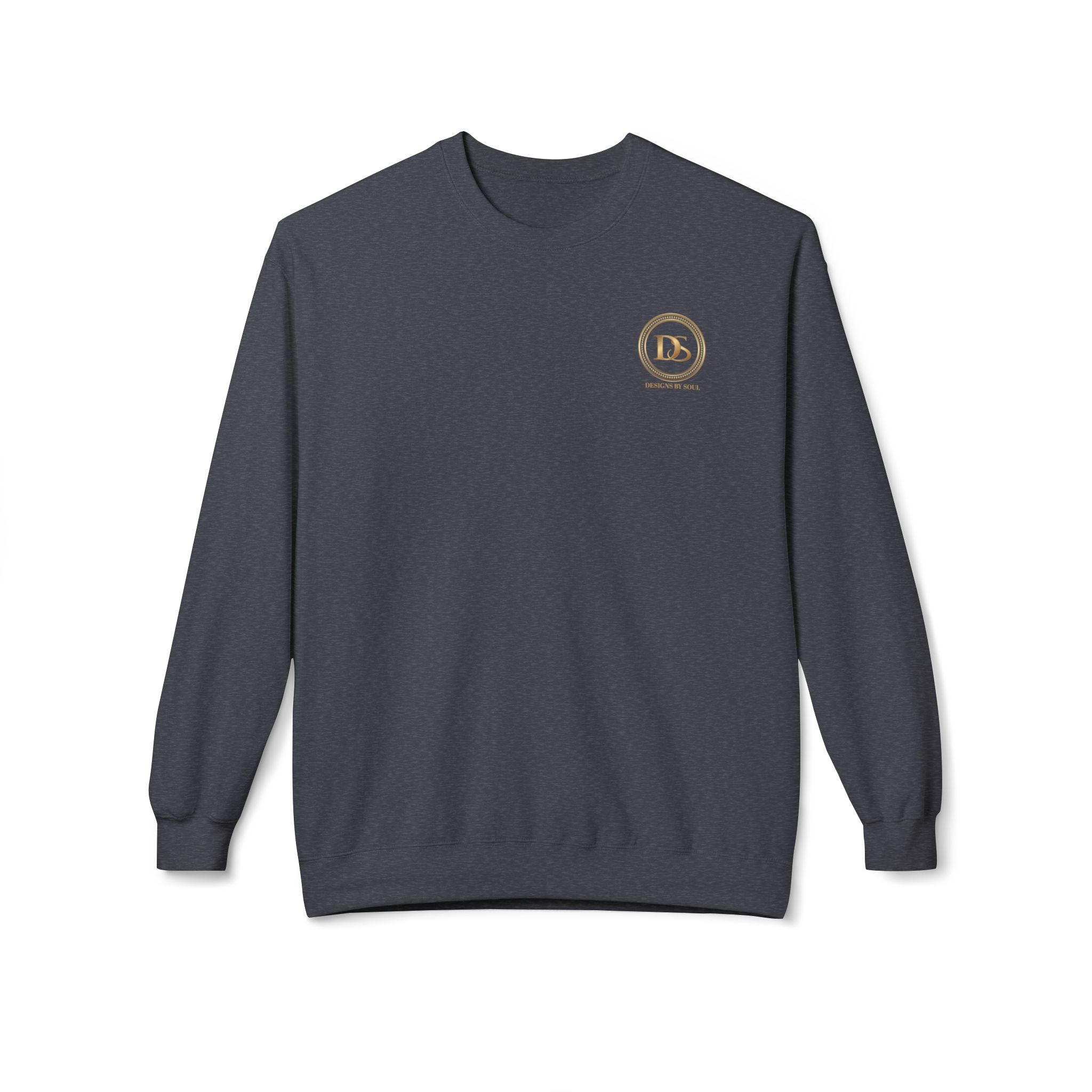 Designs By Soul Logo Unisex Midweight Crewneck Sweatshirt (dark colors - left chest logo) - Image 6