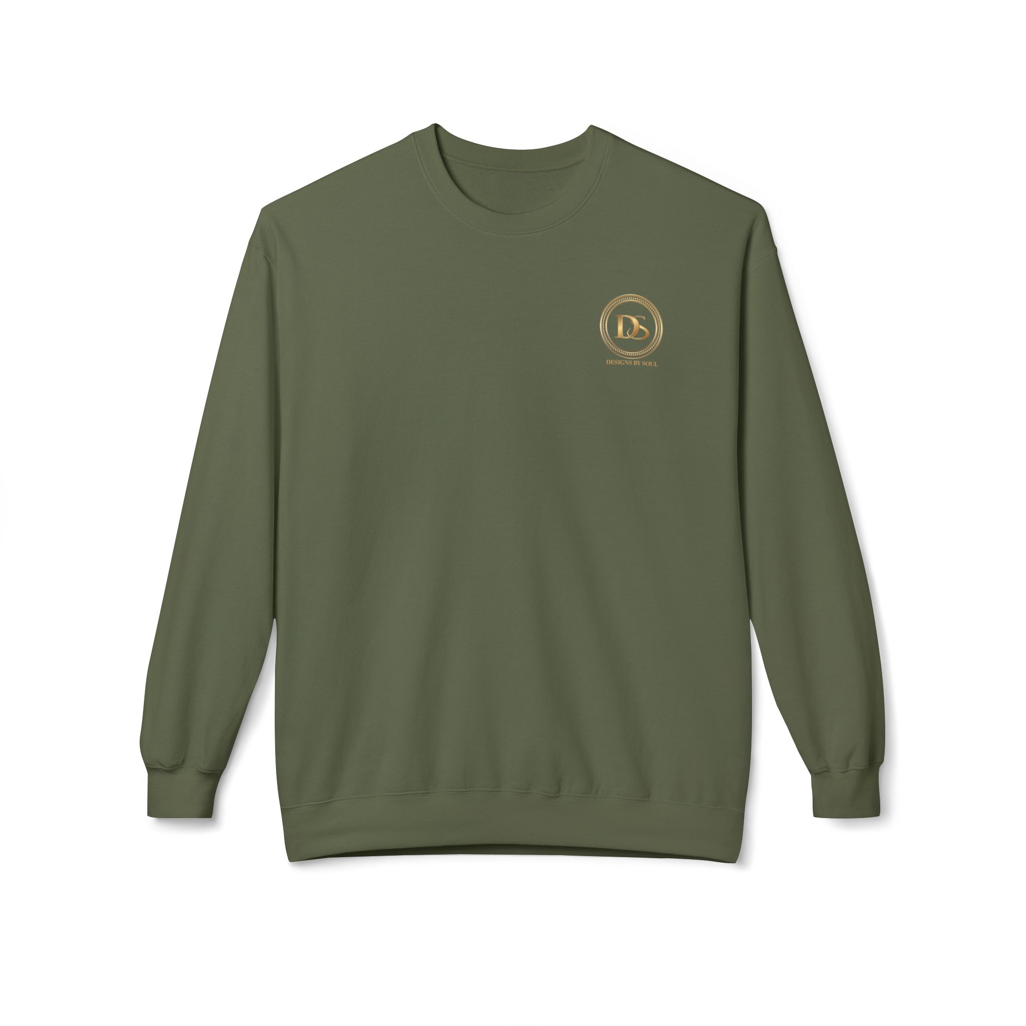 Designs By Soul Logo Unisex Midweight Crewneck Sweatshirt (dark colors - left chest logo) - Image 12