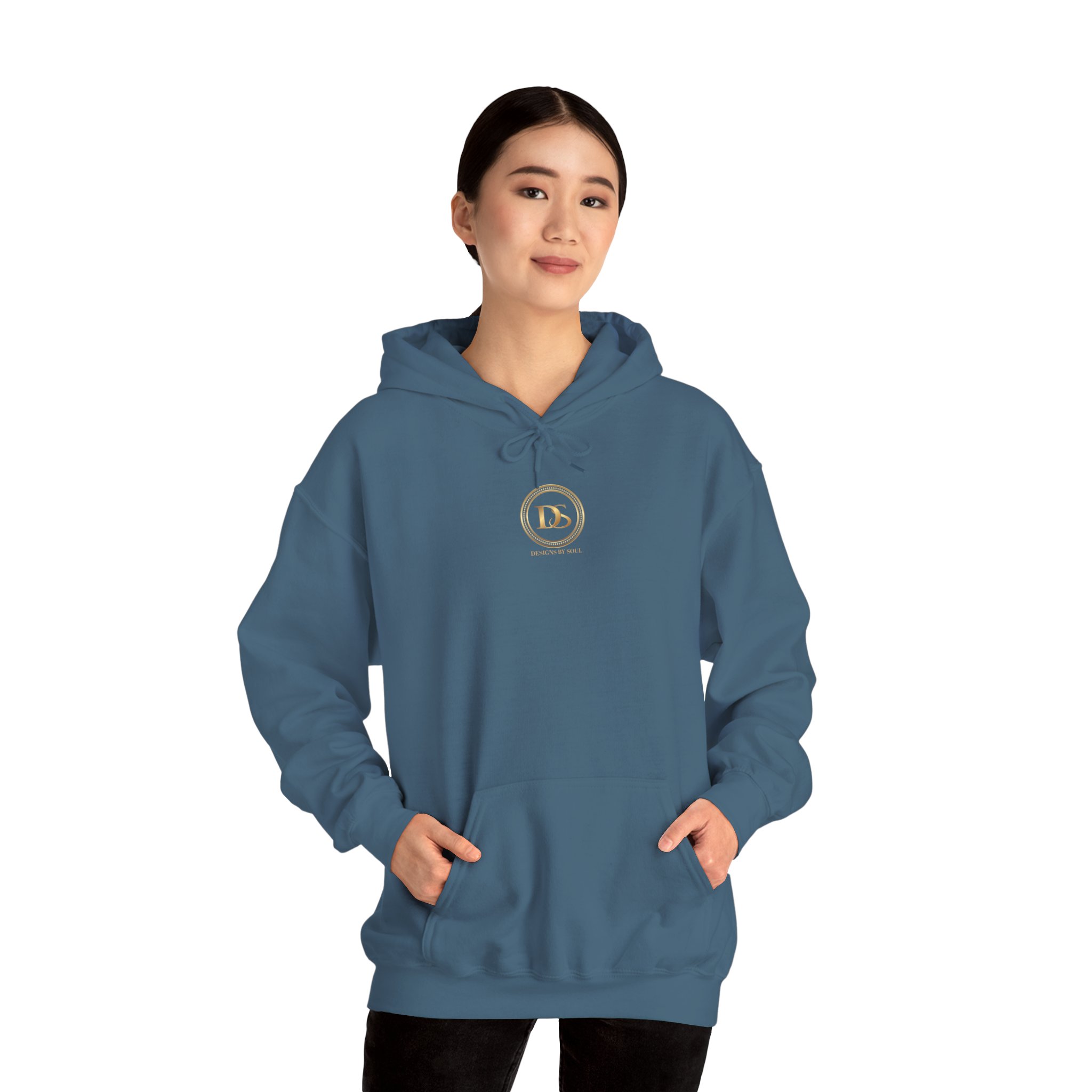 Designs By Soul Logo Unisex Heavy Blend™ Pullover Hooded Sweatshirt (center chest logo) - Image 41