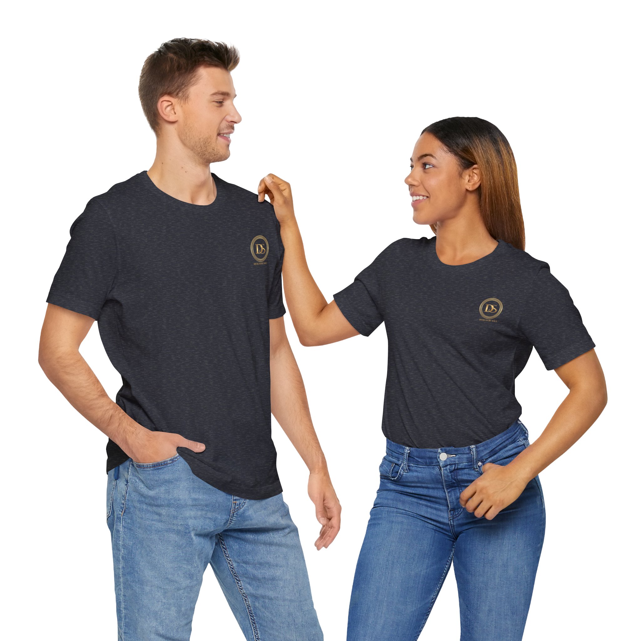 Designs By Soul Logo Unisex Jersey Short Sleeve T-Shirt (dark colors - left chest logo) - Image 6