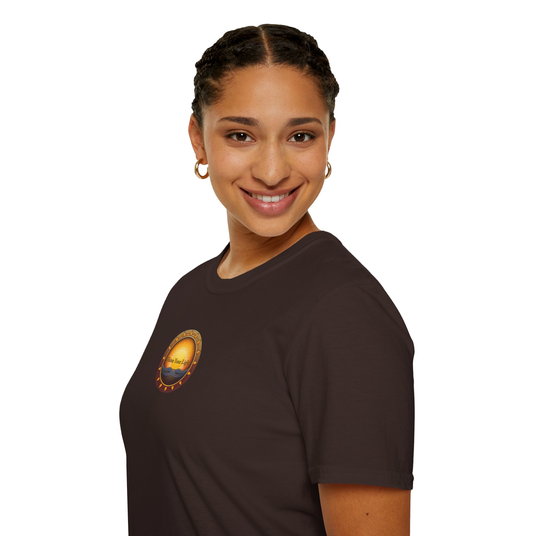 Shine Your Light Unisex Softstyle Short Sleeve T-Shirt - Image 15