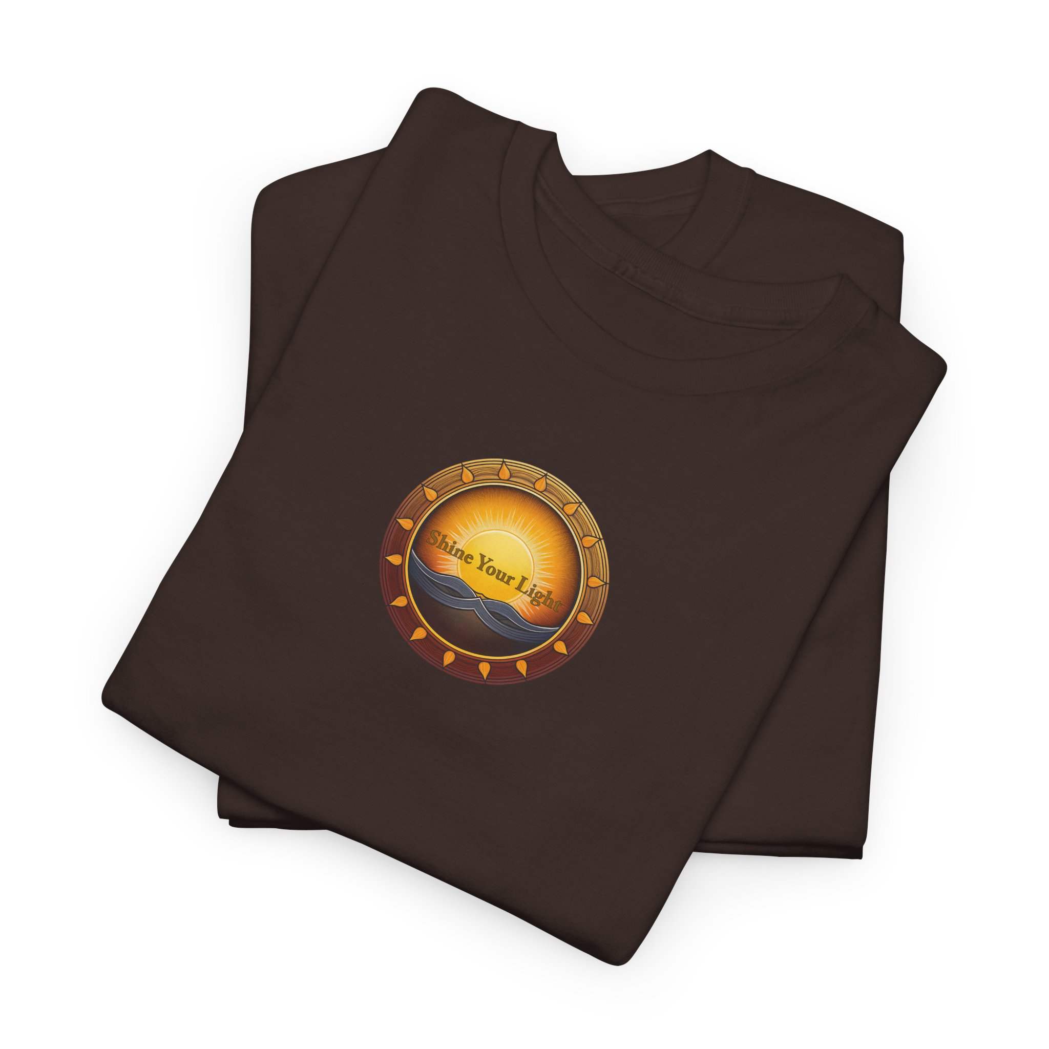 Shine Your Light Unisex Heavy Cotton Short Sleeve T-Shirt - Image 13