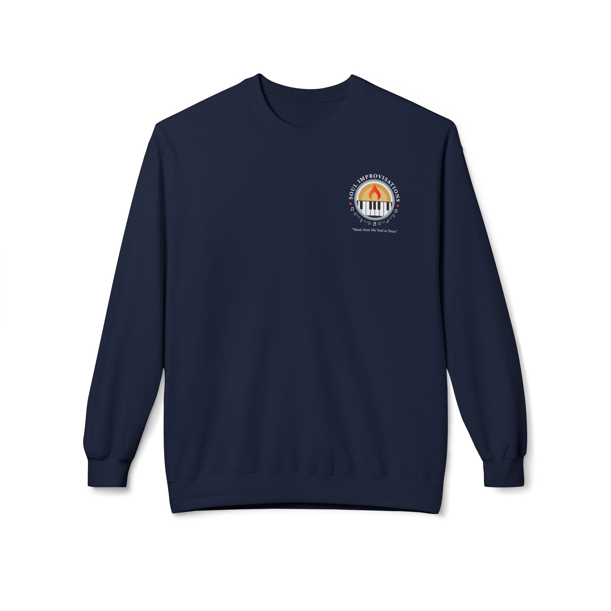 Soul Improvisations Unisex Midweight Crewneck Sweatshirt (left chest logo) - Image 19
