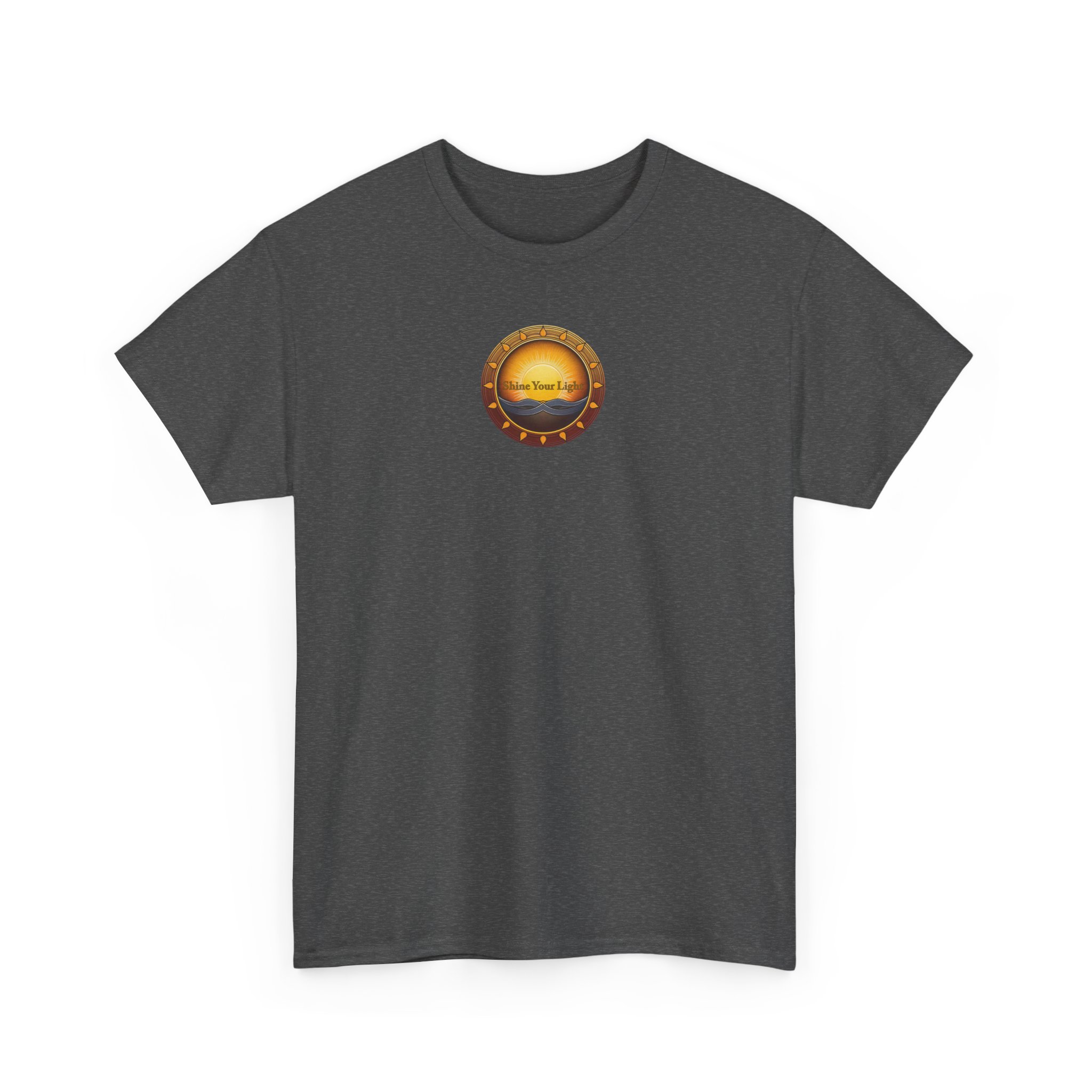 Shine Your Light Unisex Heavy Cotton Short Sleeve T-Shirt - Image 30