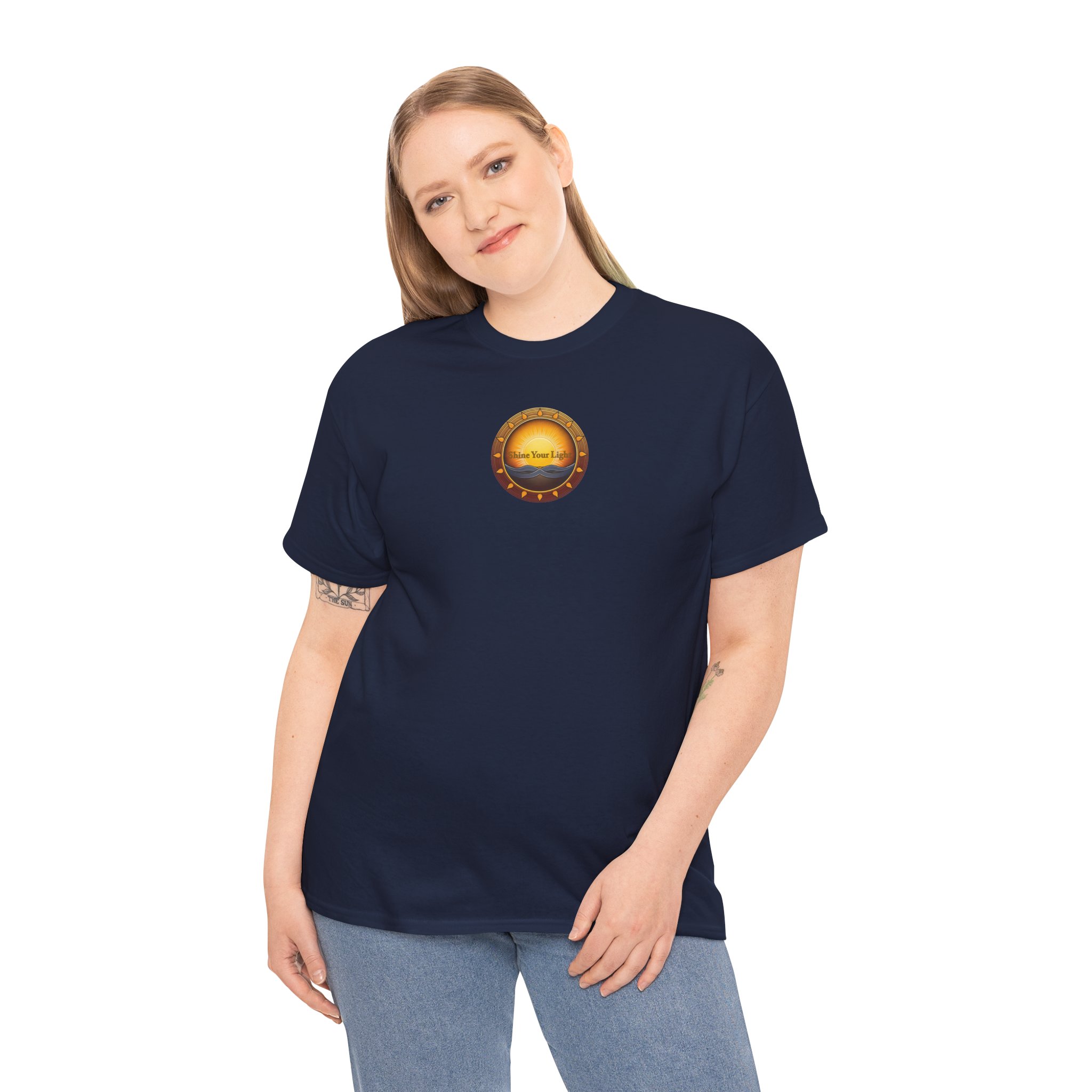 Shine Your Light Unisex Heavy Cotton Short Sleeve T-Shirt - Image 28