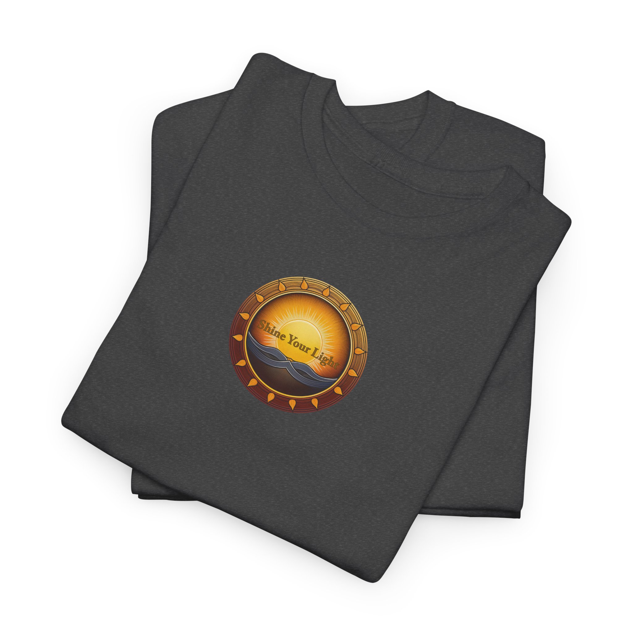 Shine Your Light Unisex Heavy Cotton Short Sleeve T-Shirt - Image 29