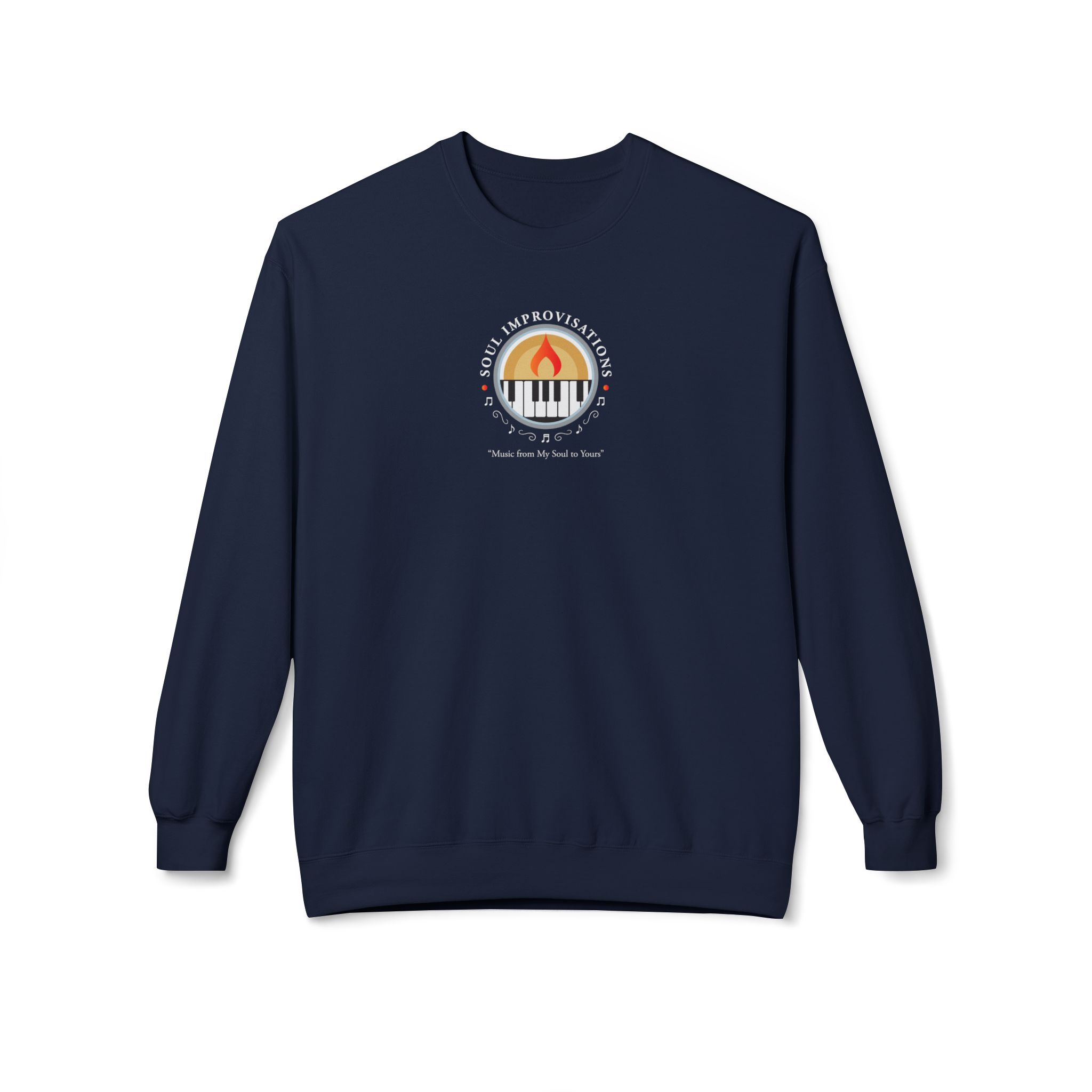 Soul Improvisations Unisex Midweight Crewneck Sweatshirt (center - large logo) - Image 19