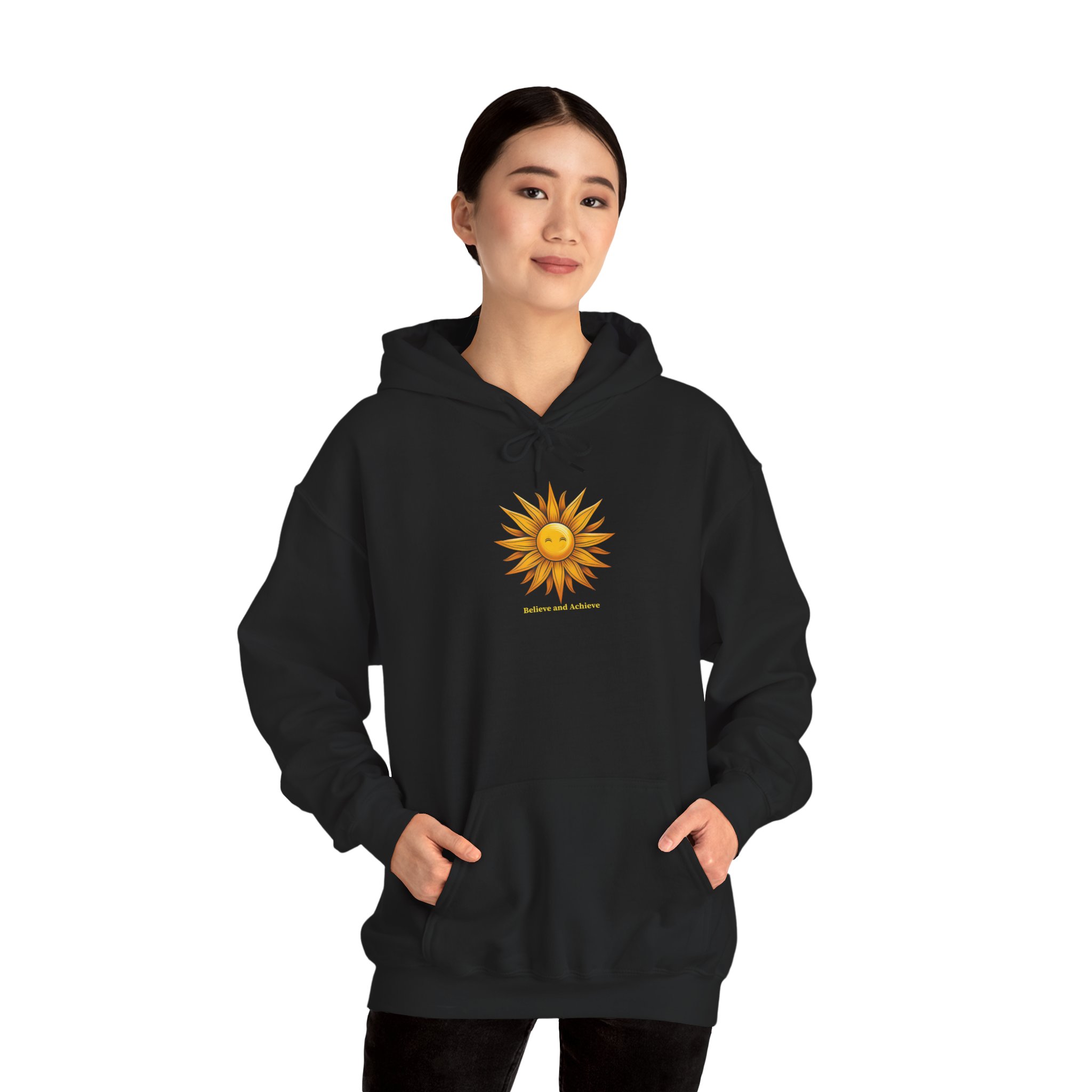 Believe & Achieve Sunshine Unisex Heavy Blend™ Pullover Hooded Sweatshirt
