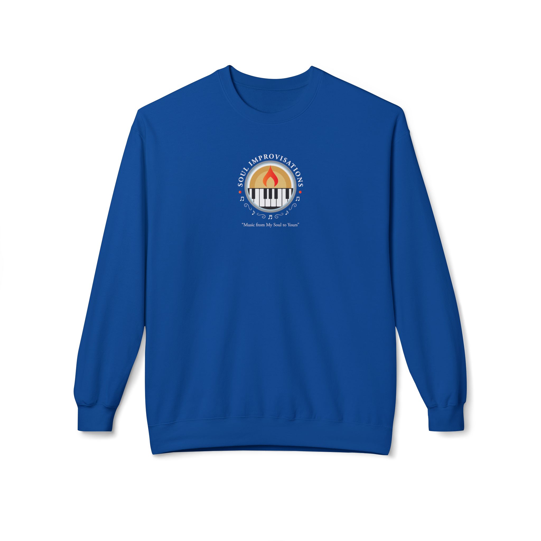 Soul Improvisations Unisex Midweight Crewneck Sweatshirt (center - large logo) - Image 16