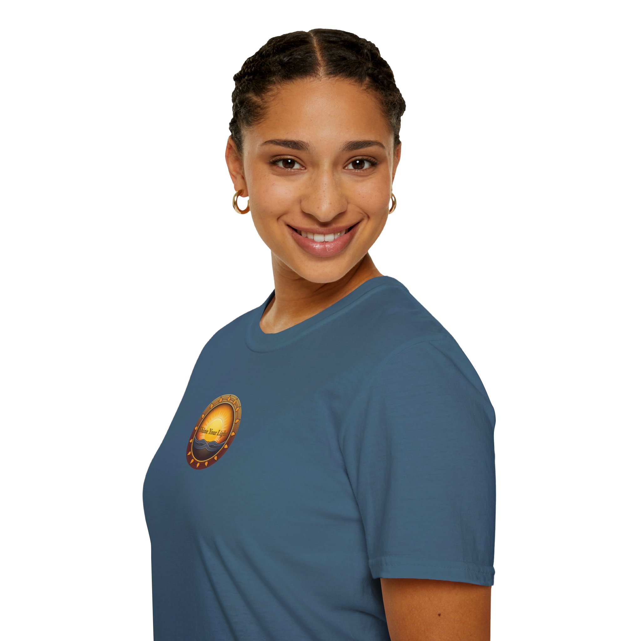 Shine Your Light Unisex Softstyle Short Sleeve T-Shirt - Image 18