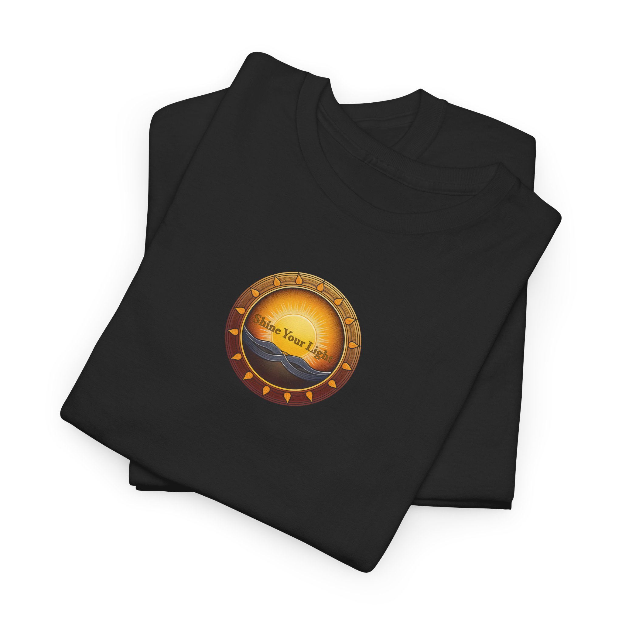 Shine Your Light Unisex Heavy Cotton Short Sleeve T-Shirt - Image 9