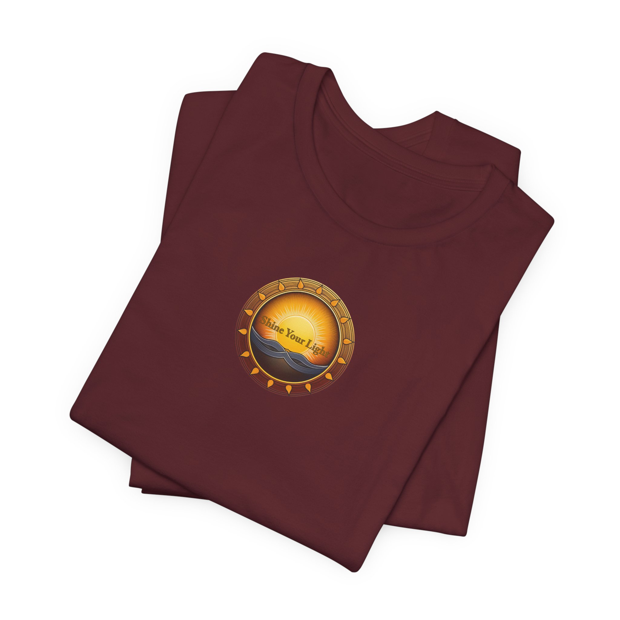 Shine Your Light Unisex Jersey Short Sleeve T-Shirt - Image 3