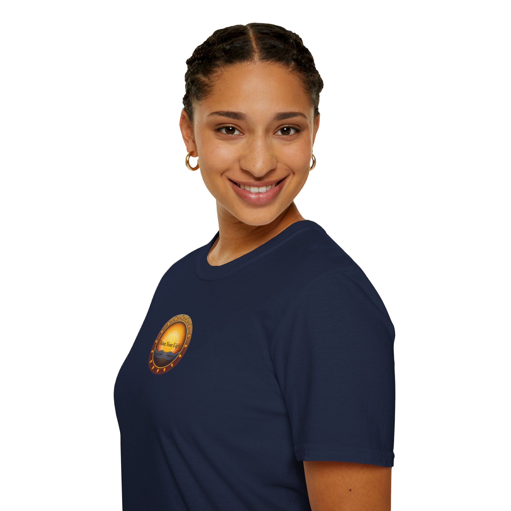 Shine Your Light Unisex Softstyle Short Sleeve T-Shirt - Image 24