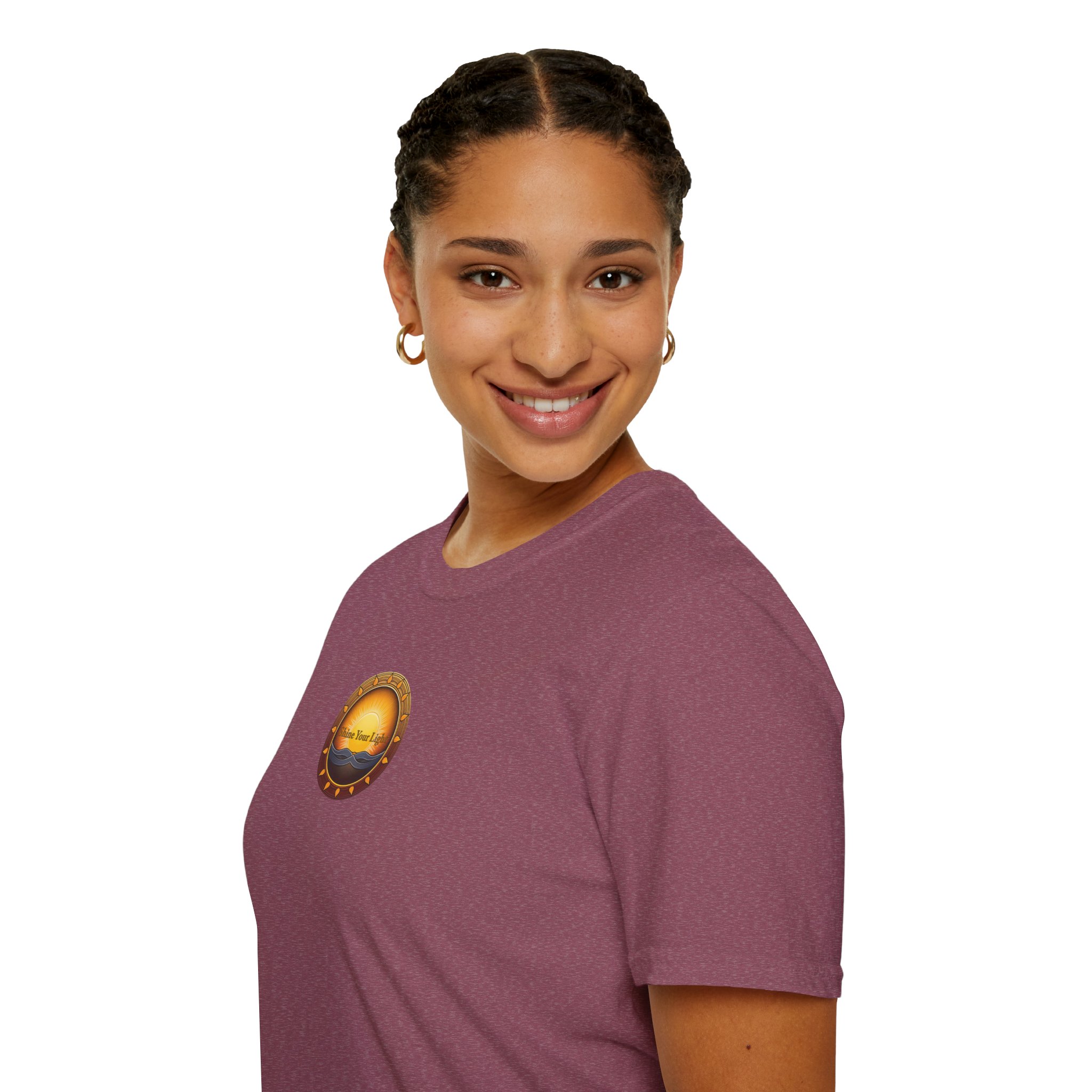 Shine Your Light Unisex Softstyle Short Sleeve T-Shirt - Image 30