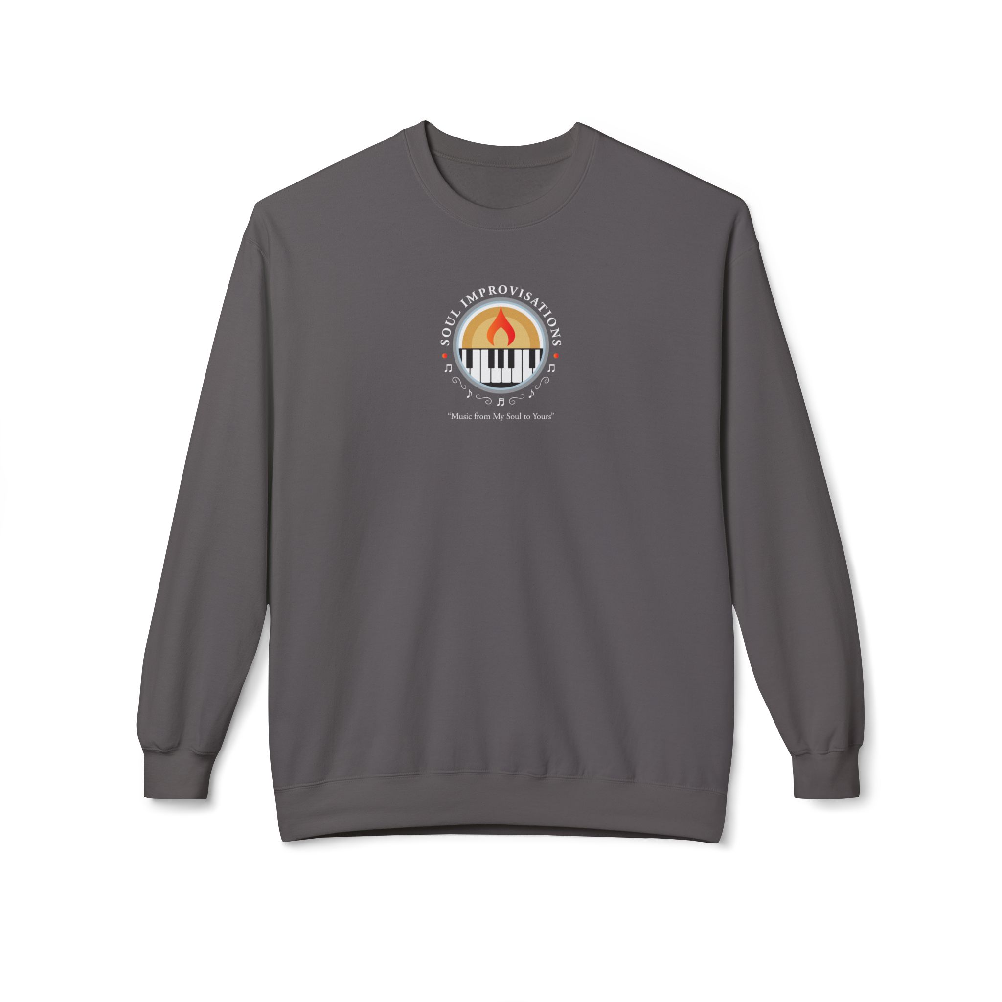 Soul Improvisations Unisex Midweight Crewneck Sweatshirt (center - large logo) - Image 13