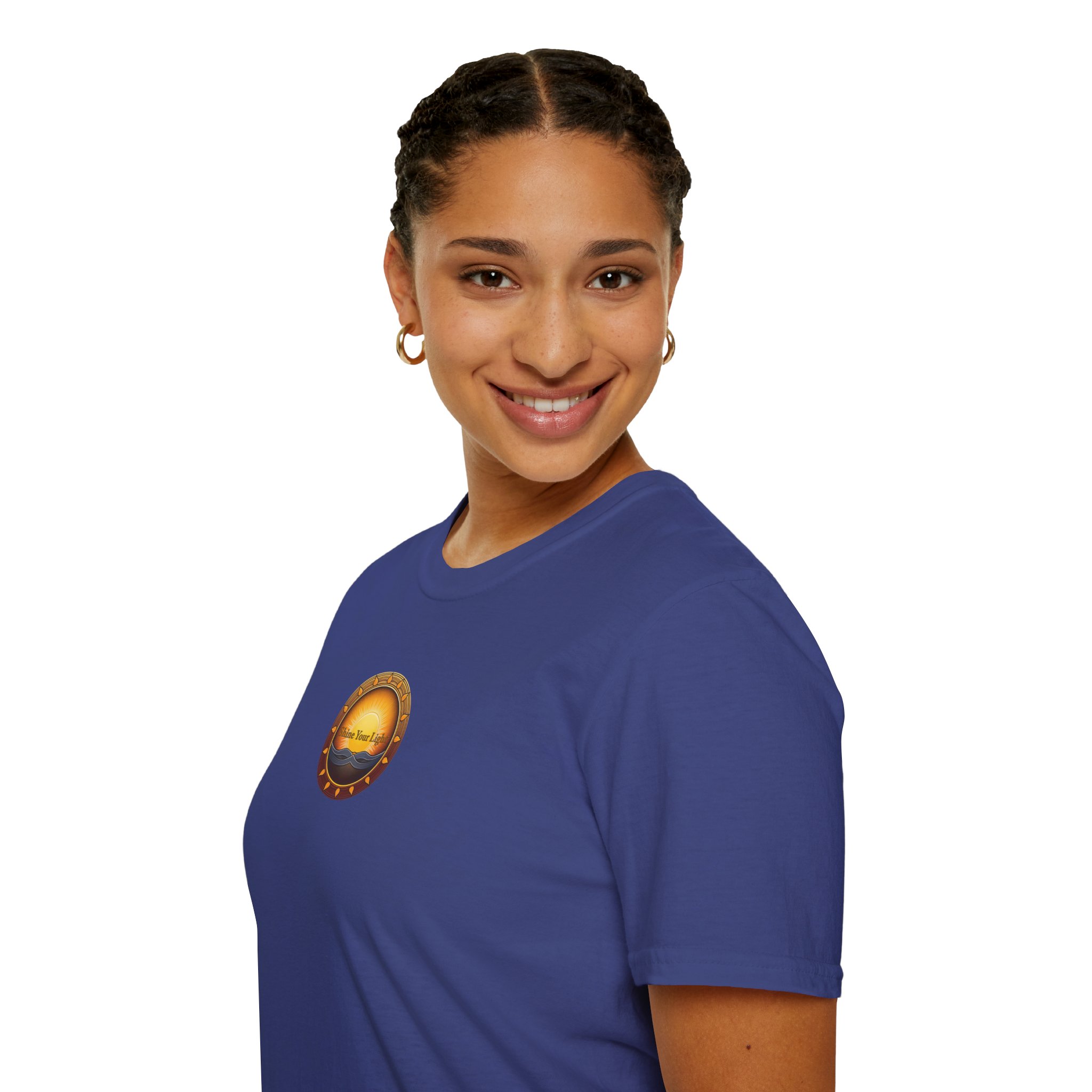 Shine Your Light Unisex Softstyle Short Sleeve T-Shirt - Image 6