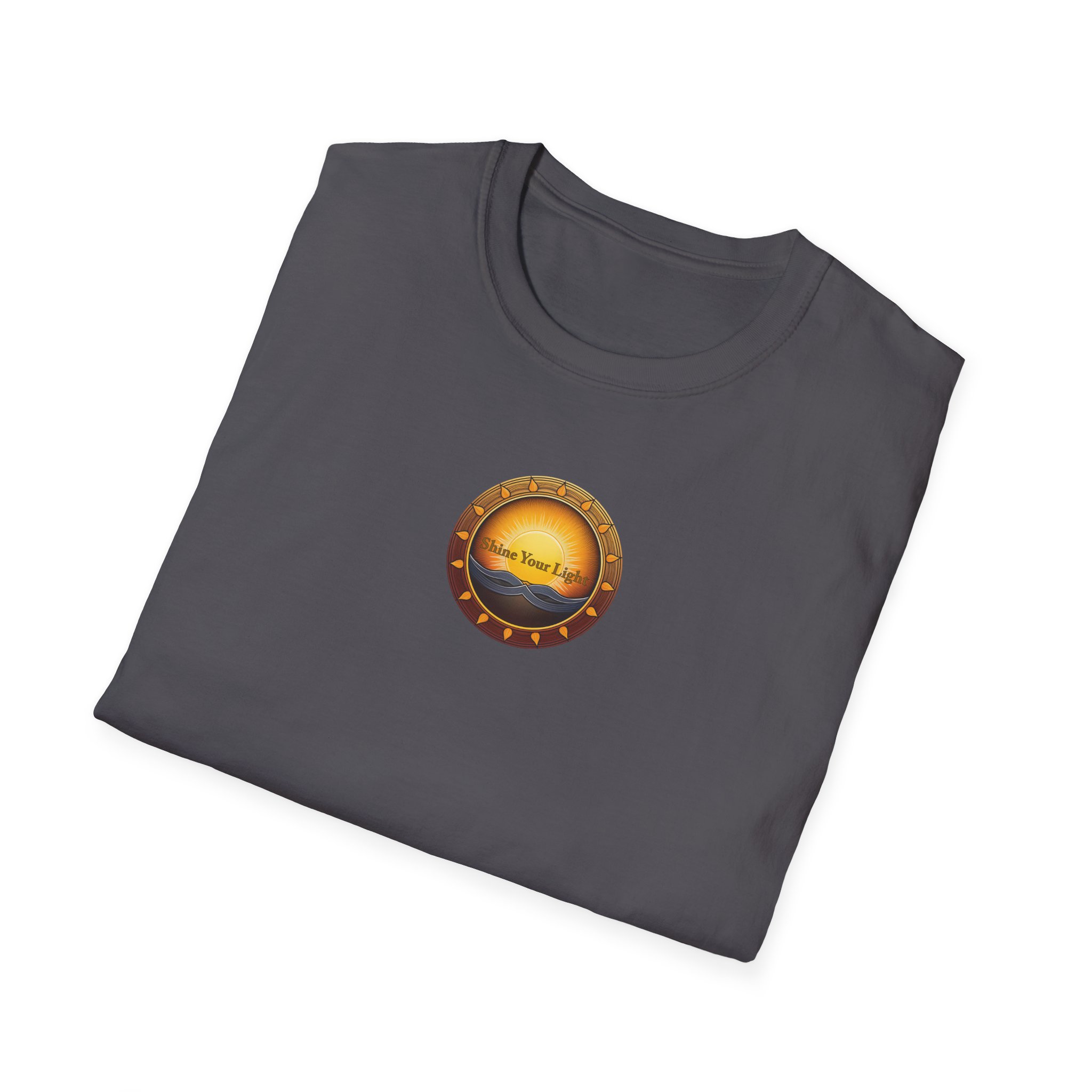 Shine Your Light Unisex Softstyle Short Sleeve T-Shirt - Image 2
