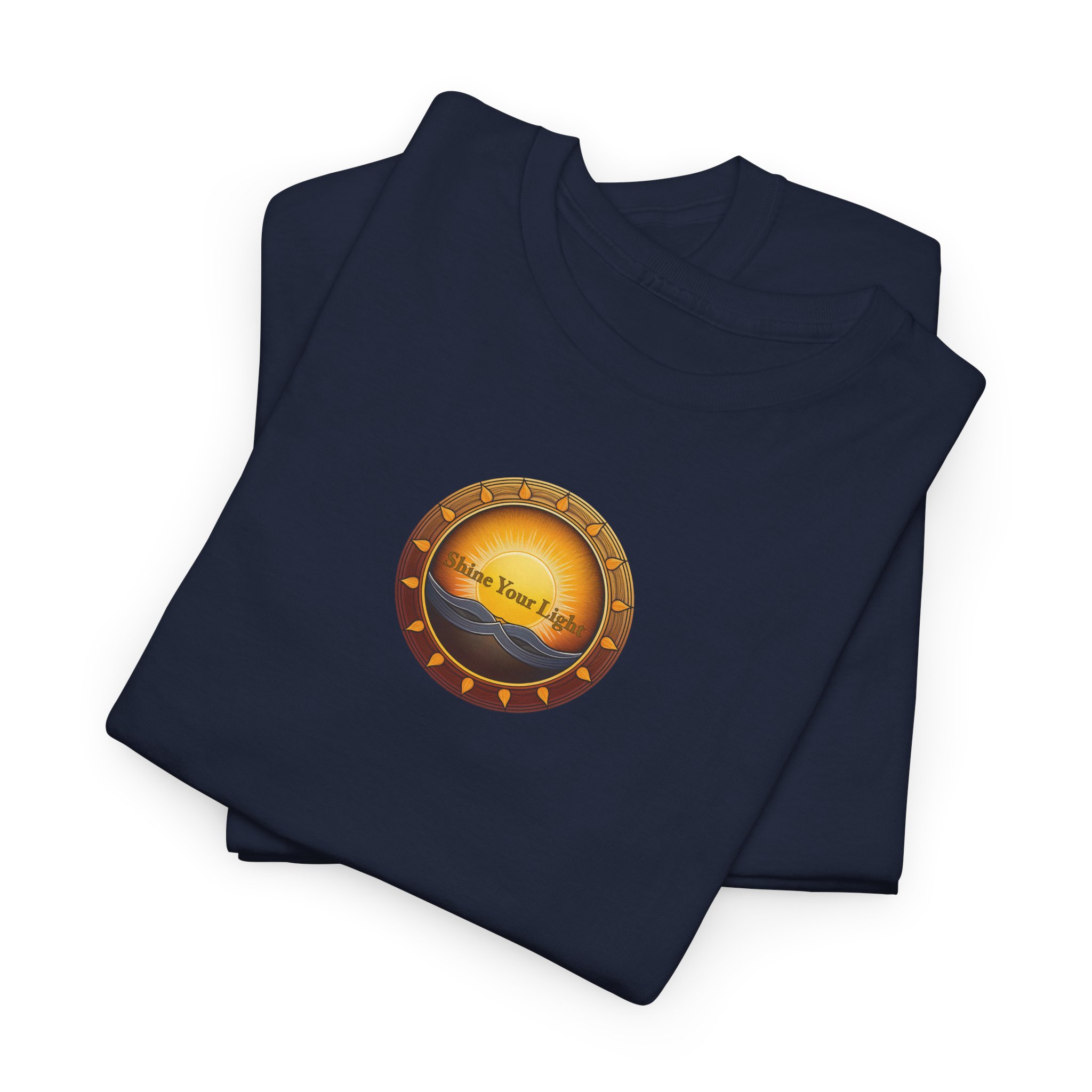 Shine Your Light Unisex Heavy Cotton Short Sleeve T-Shirt - Image 25