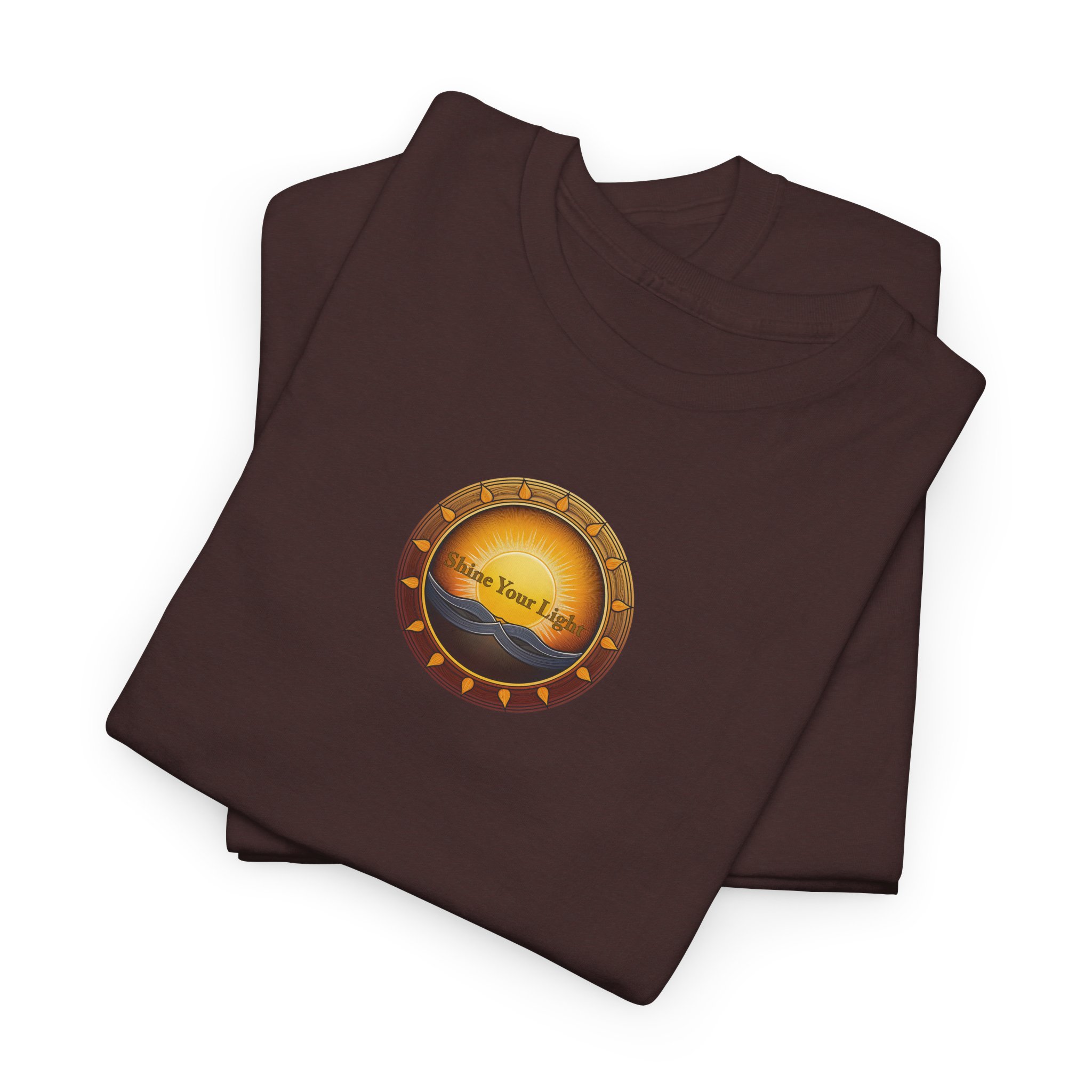 Shine Your Light Unisex Heavy Cotton Short Sleeve T-Shirt - Image 5