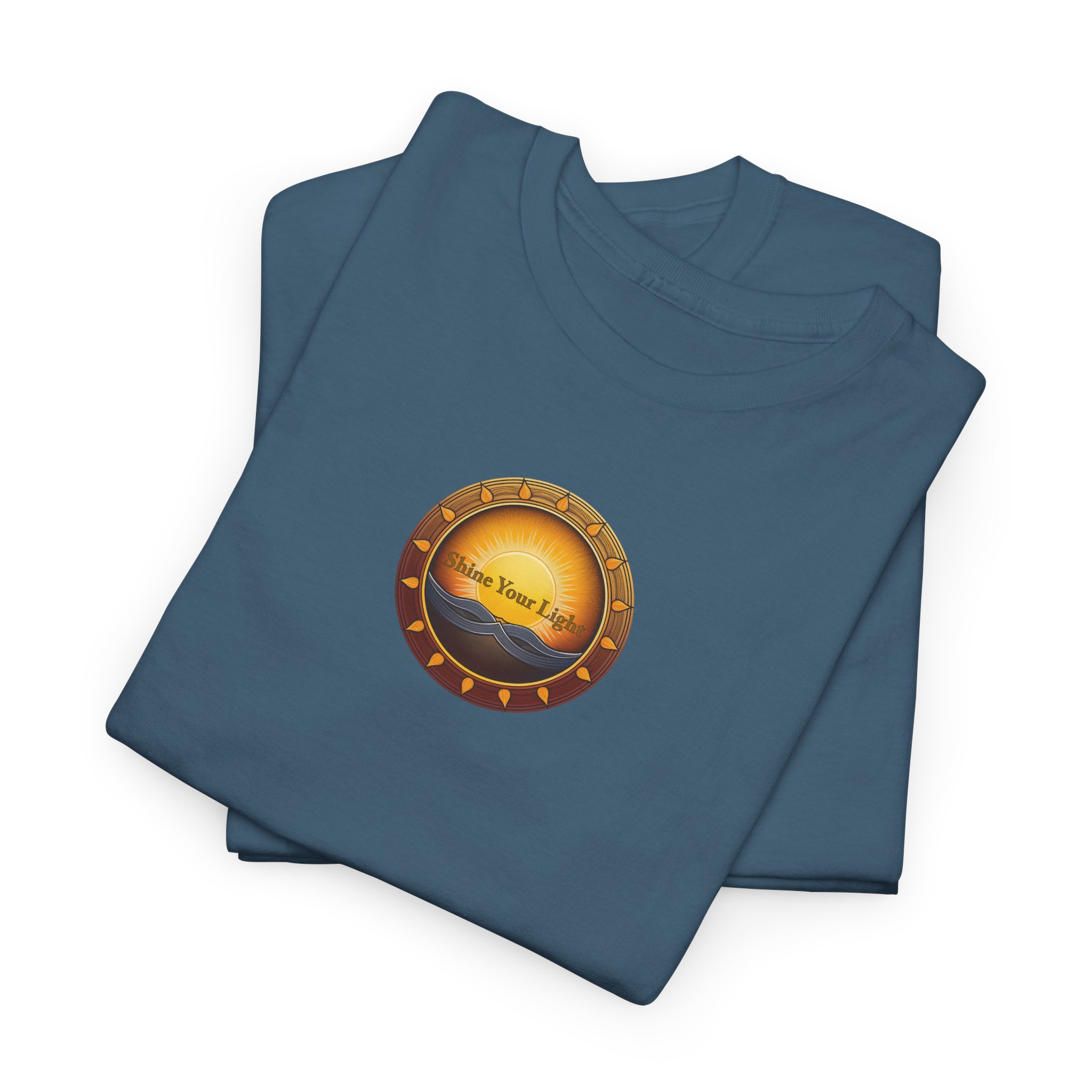 Shine Your Light Unisex Heavy Cotton Short Sleeve T-Shirt - Image 33