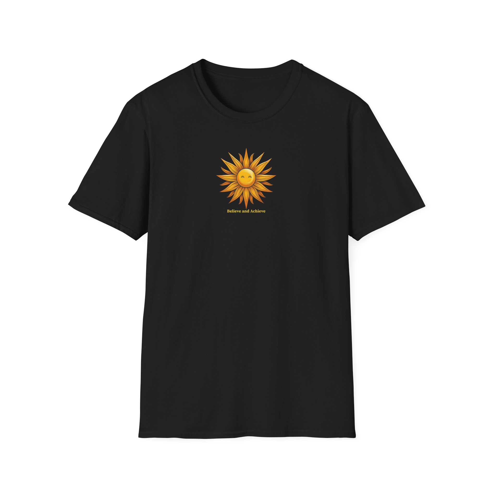 Believe & Achieve Sunshine Unisex Softstyle Short Sleeve T-Shirt - Image 2