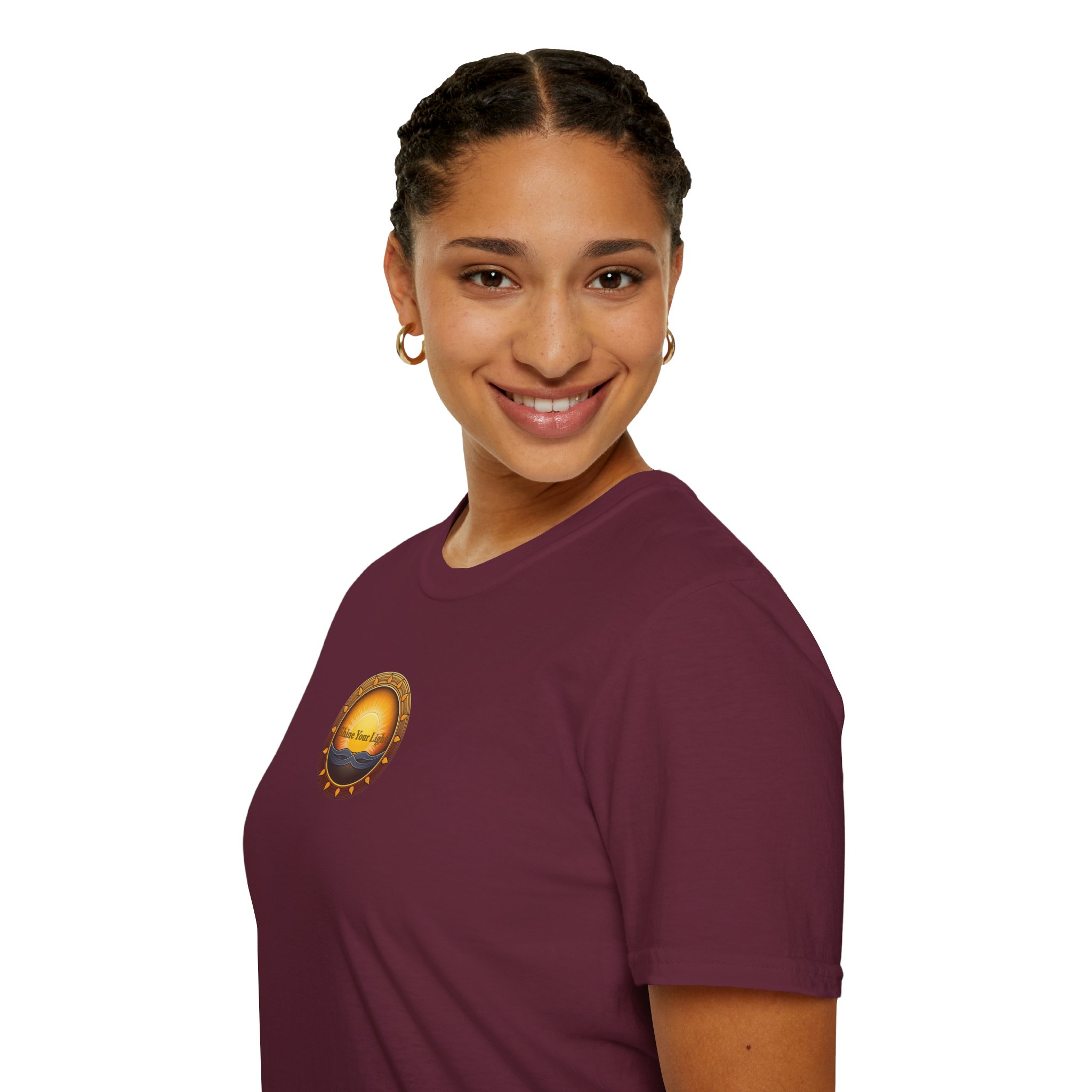 Shine Your Light Unisex Softstyle Short Sleeve T-Shirt - Image 12