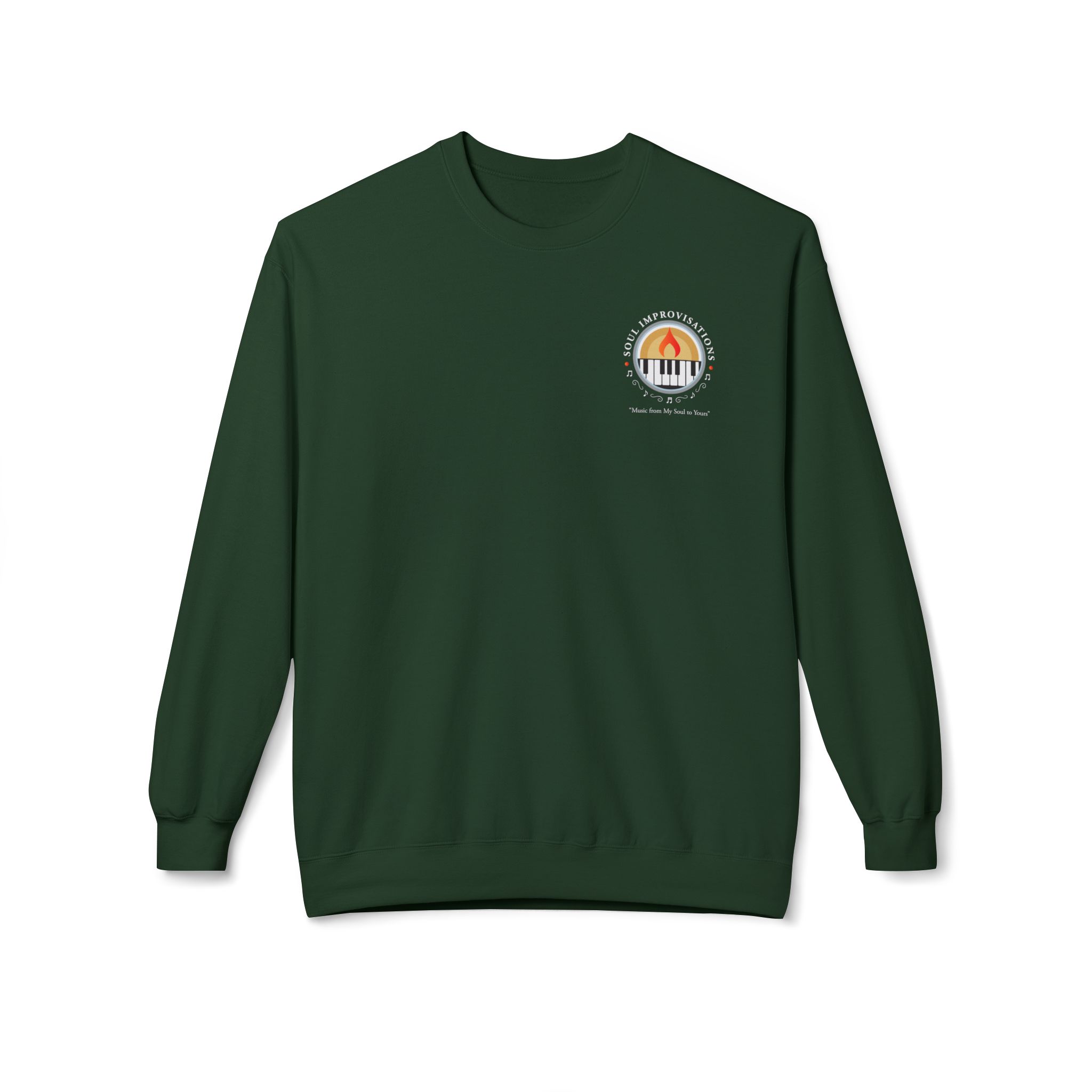 Soul Improvisations Unisex Midweight Crewneck Sweatshirt (left chest logo) - Image 7