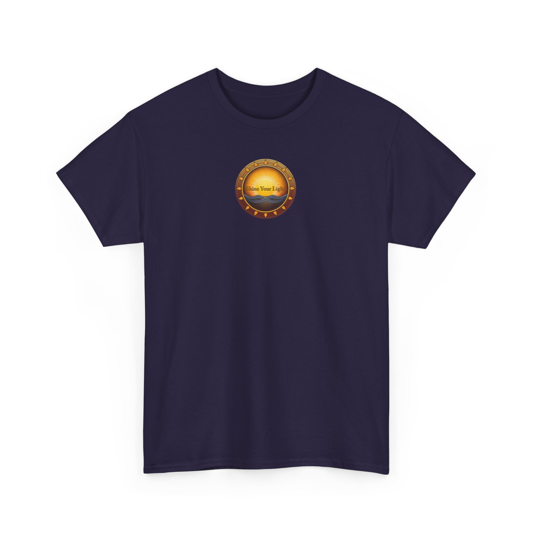 Shine Your Light Unisex Heavy Cotton Short Sleeve T-Shirt - Image 2